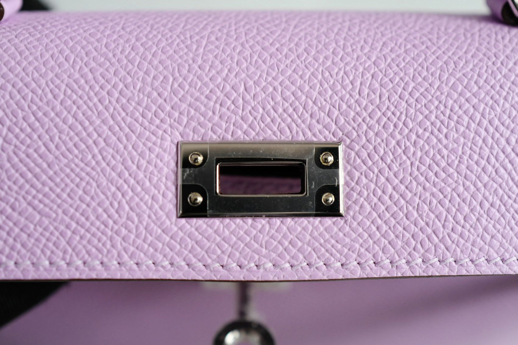 Hermès Kelly II Mini Sellier Guimauve Veau Epsom PHW Stamp K