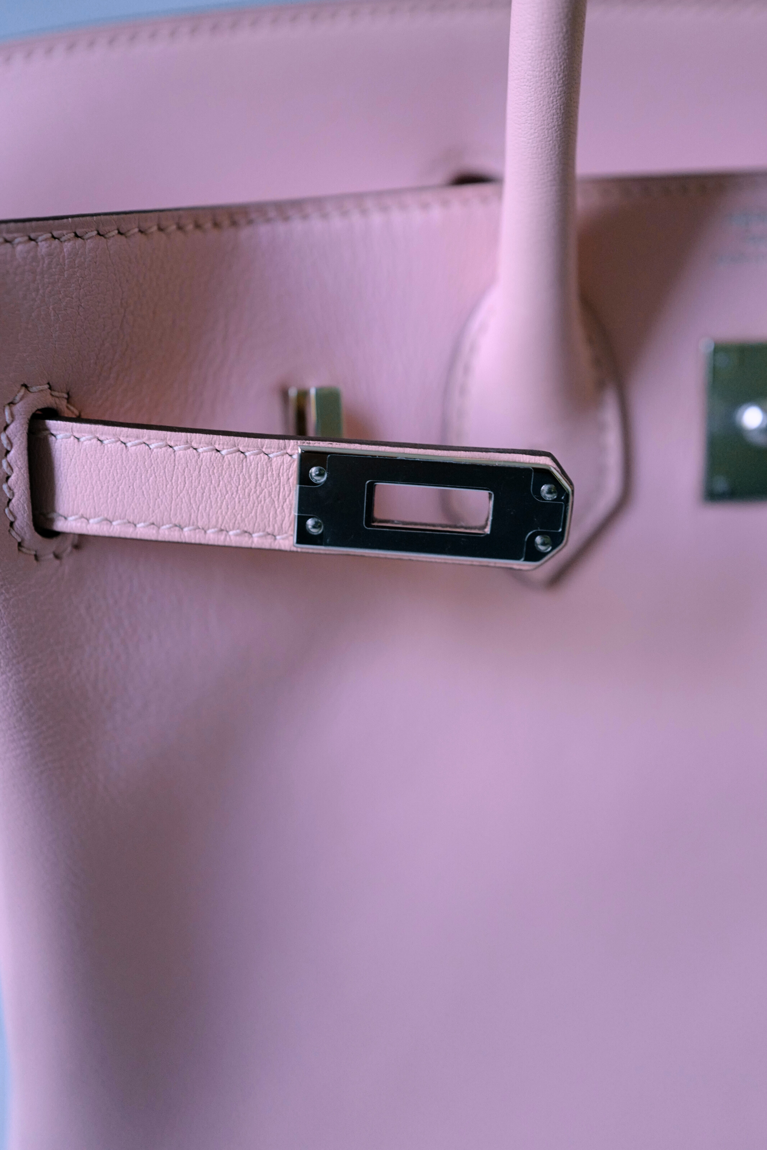 Hermès Birkin 25 Rose Sakura Swift Palladium Hardware D Stamp