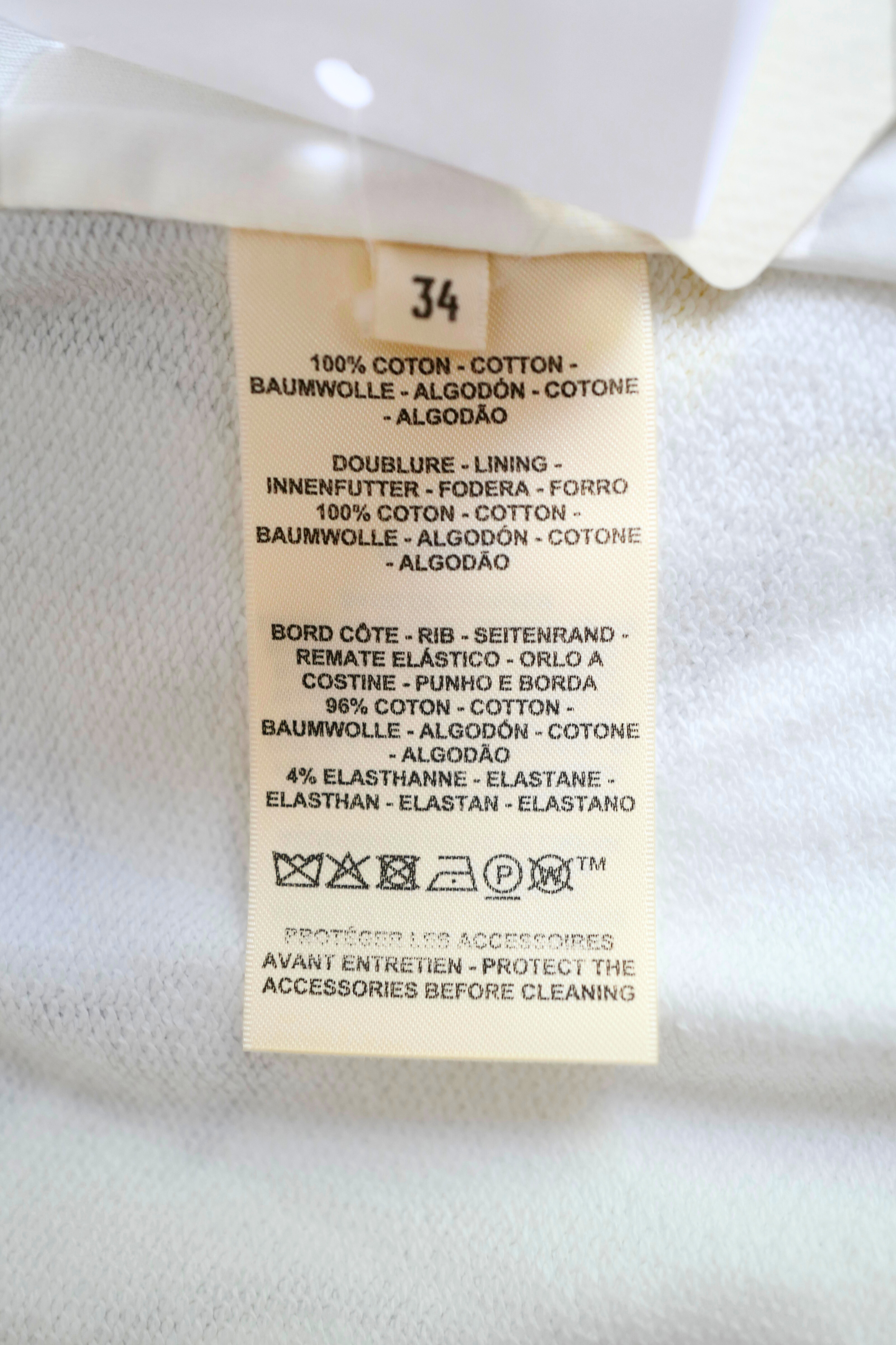 New Hermès Palefroi Remix Varsity Jacket Blanc Cassé White Size 34