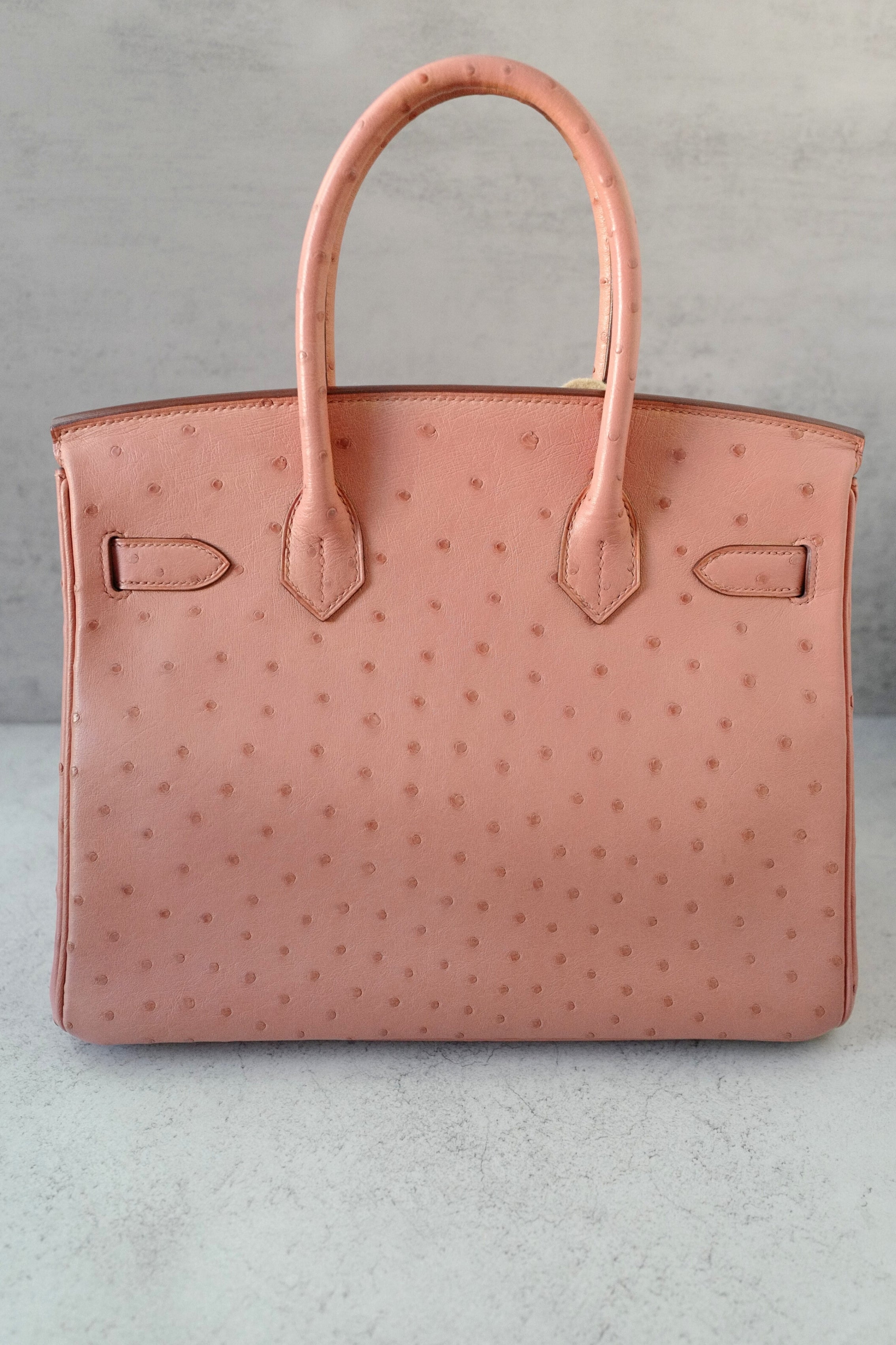 Hermès Birkin 30 Bag in Terre Cuite Ostrich with Gold Tone Hardware