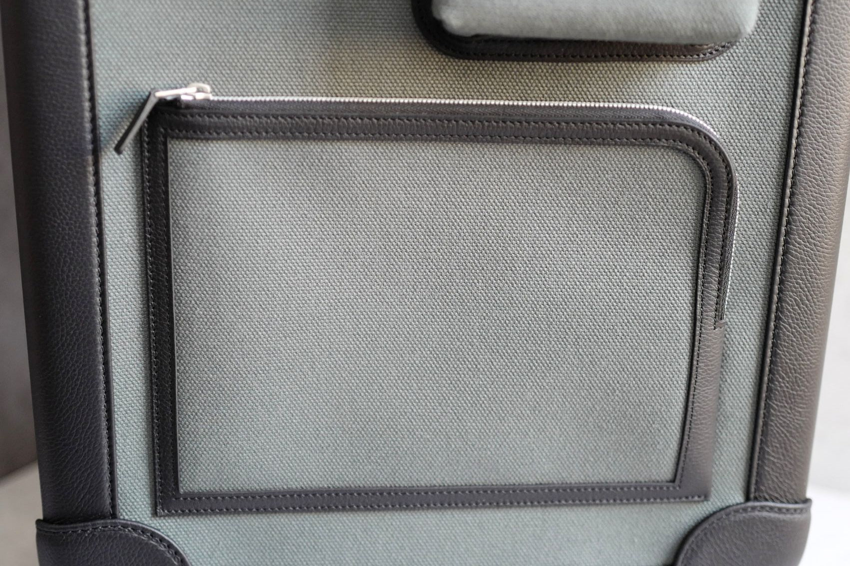 Hermès Valise R.M.S III Cabine Cargo Toile Goéland/Régate Vert Mangrove/Noir