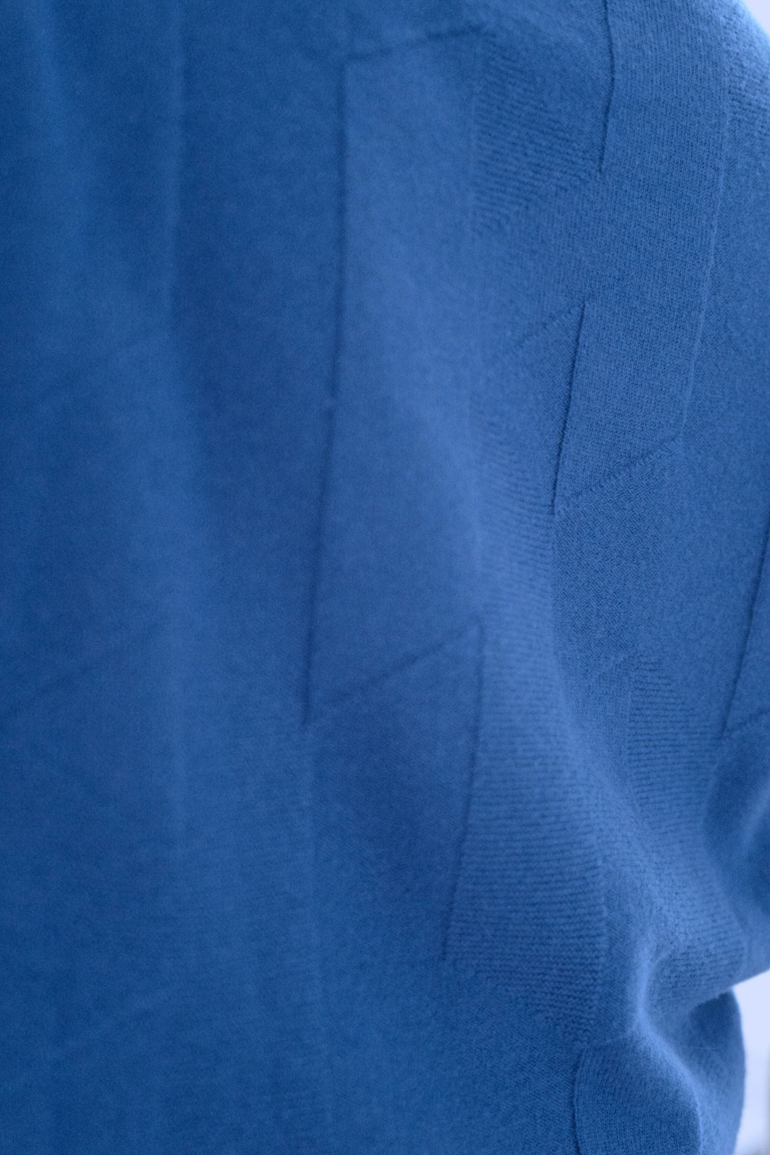 Hermès Pull Manches Longues Bleu Payne Size 38