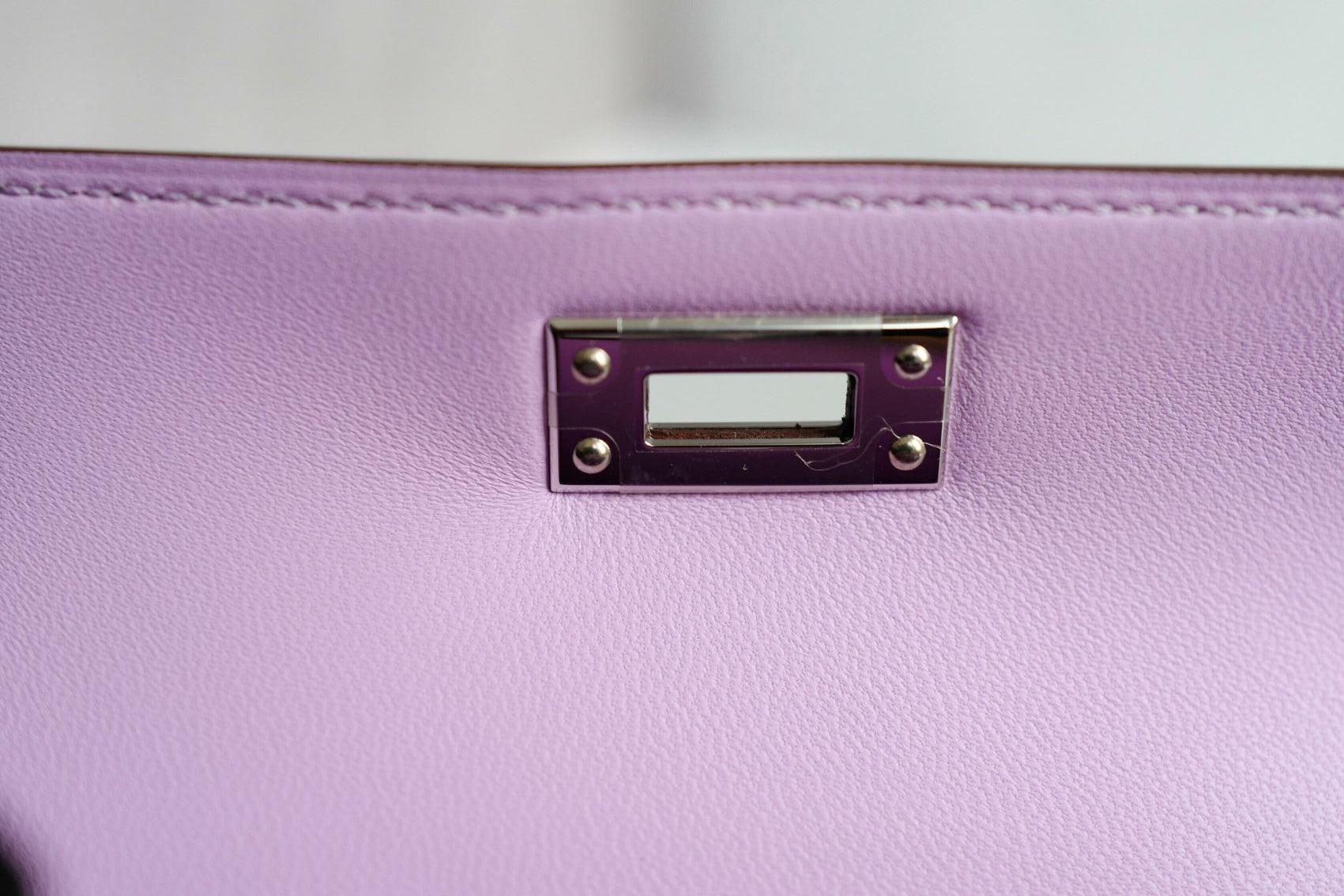 Hermès Kelly II Mini Sellier Guimauve Veau Epsom PHW Stamp K