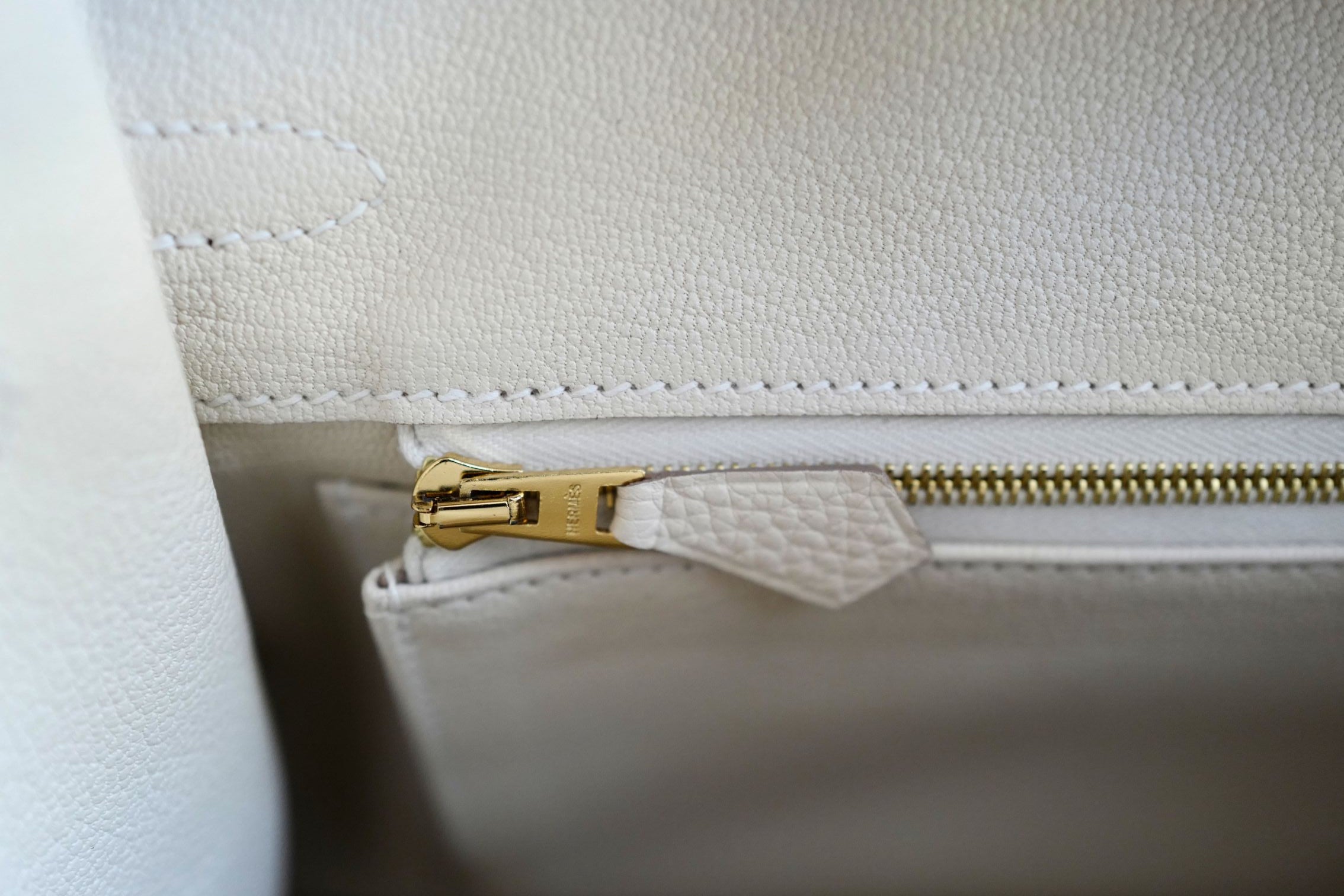 BNIB Hermes Birkin 25 Craie Togo Leather Gold Hardware G Stamp 2026