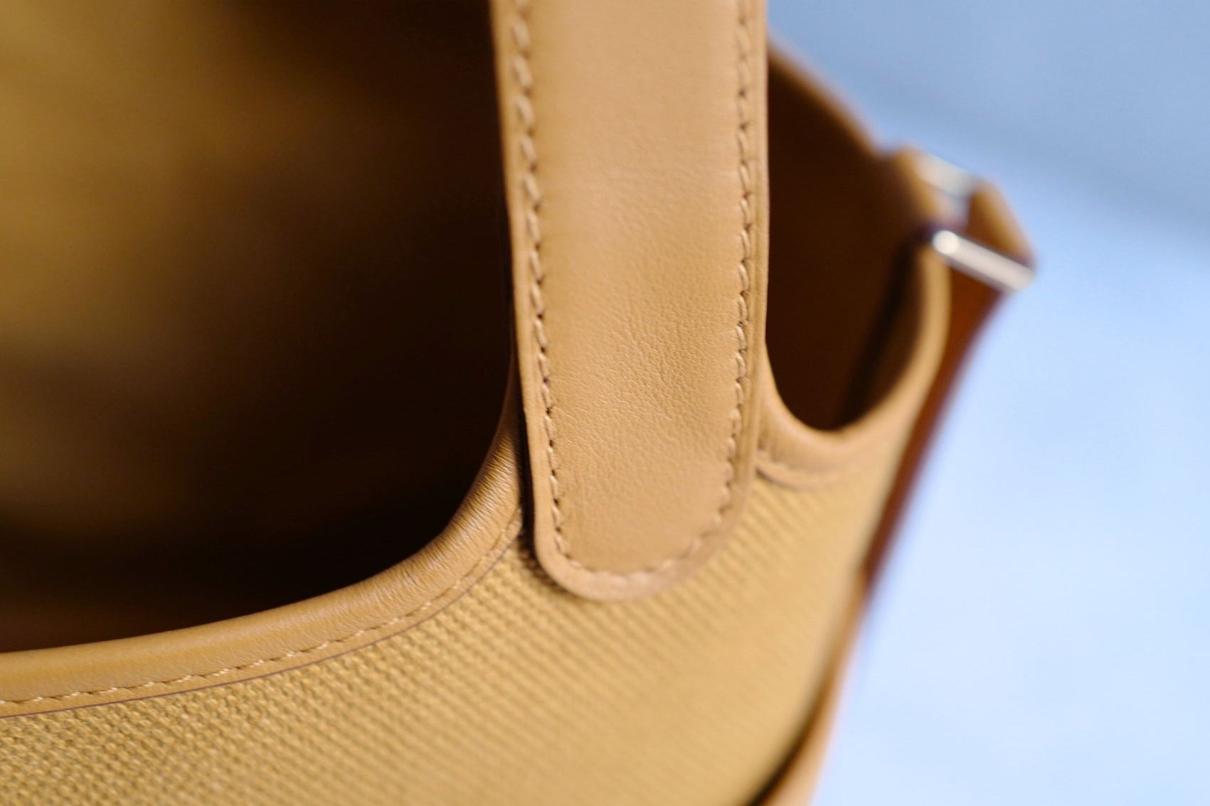BNIB Hermes Picotin 18 Cargo in Sesame Palladium Hardware B Stamp