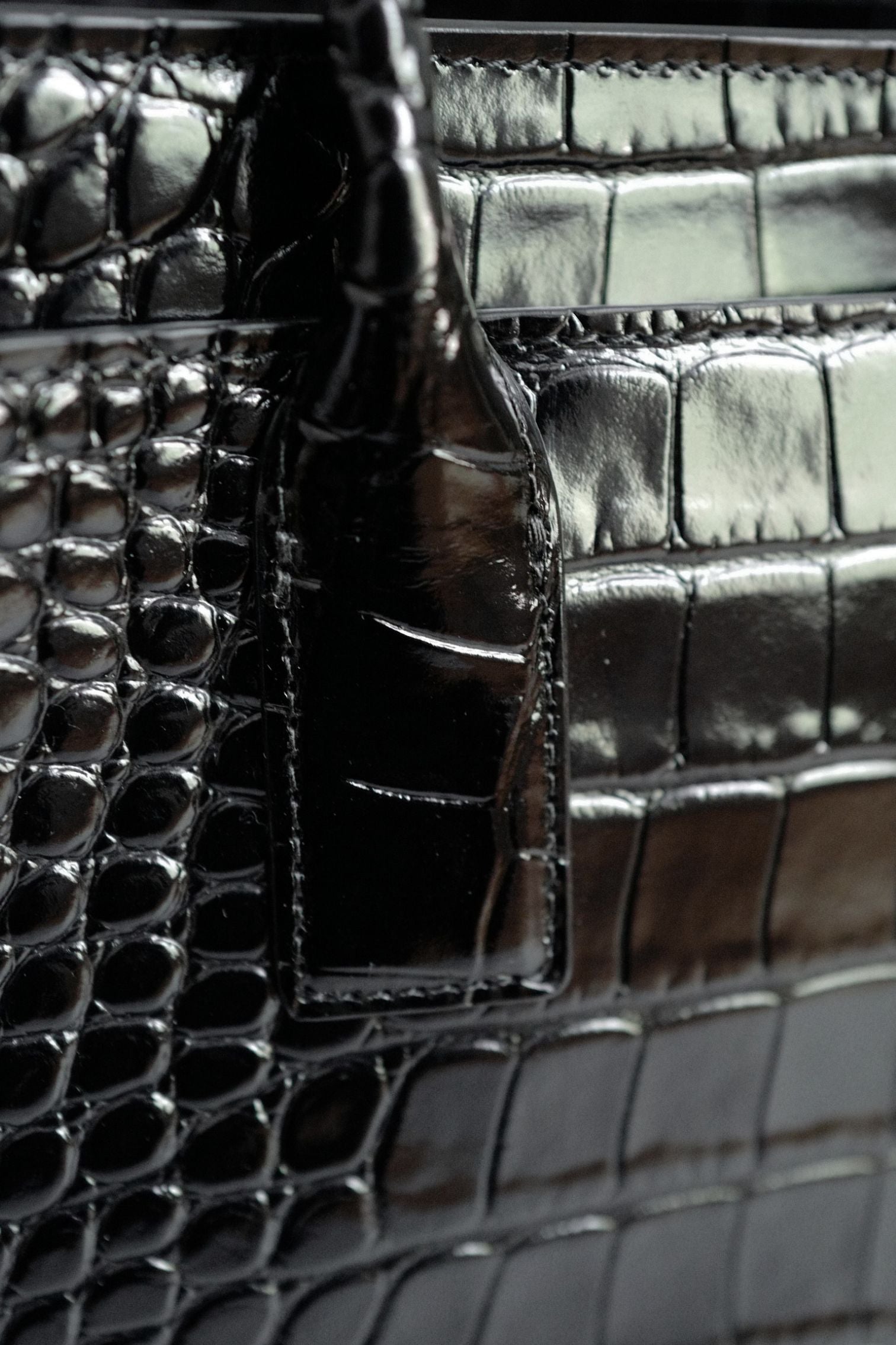 Chanel 26S Matthieu Blazy's Small Tote Black Crocodile Embossed Calfskin GHW
