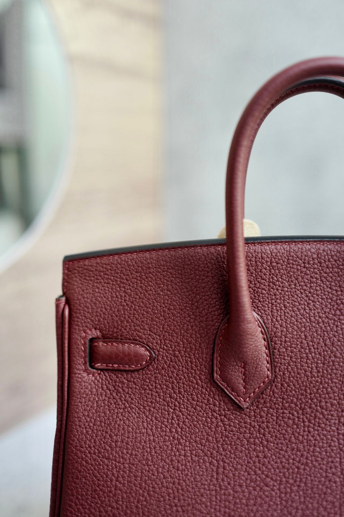 Hermes Birkin 25 Rouge H Togo Leather Gold Hardware K Stamp 2025