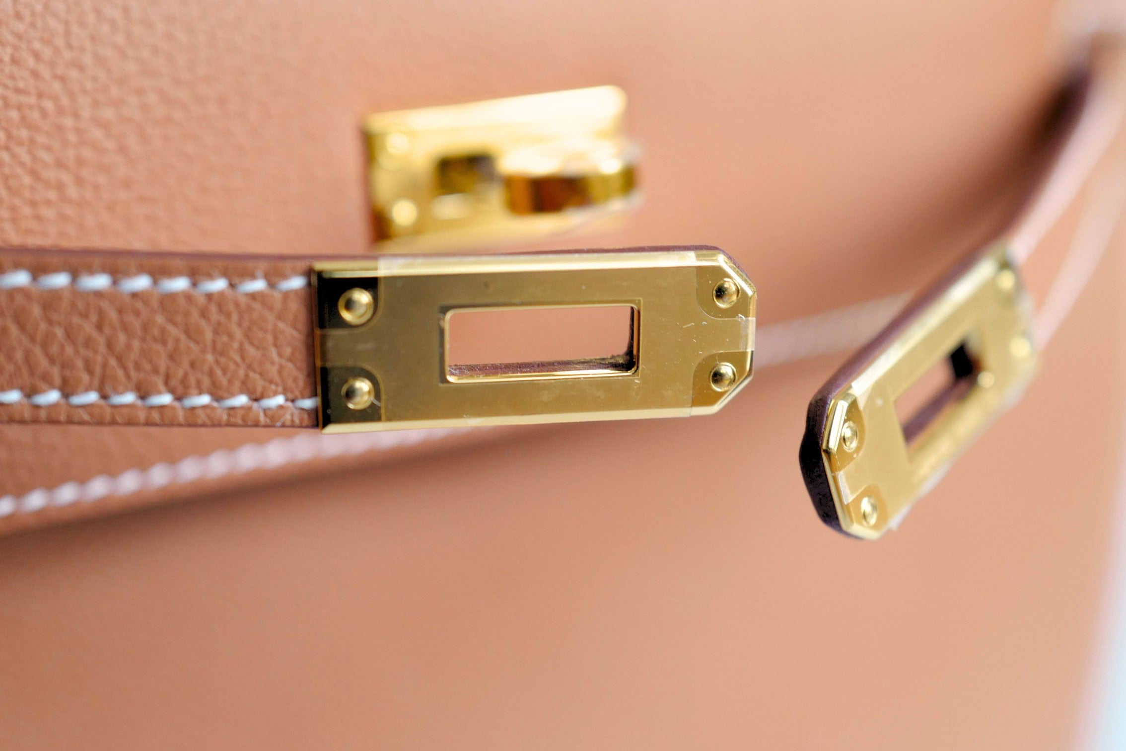 Hermès Kelly Danse Gold Evercolor Calfskin GHW stamp K