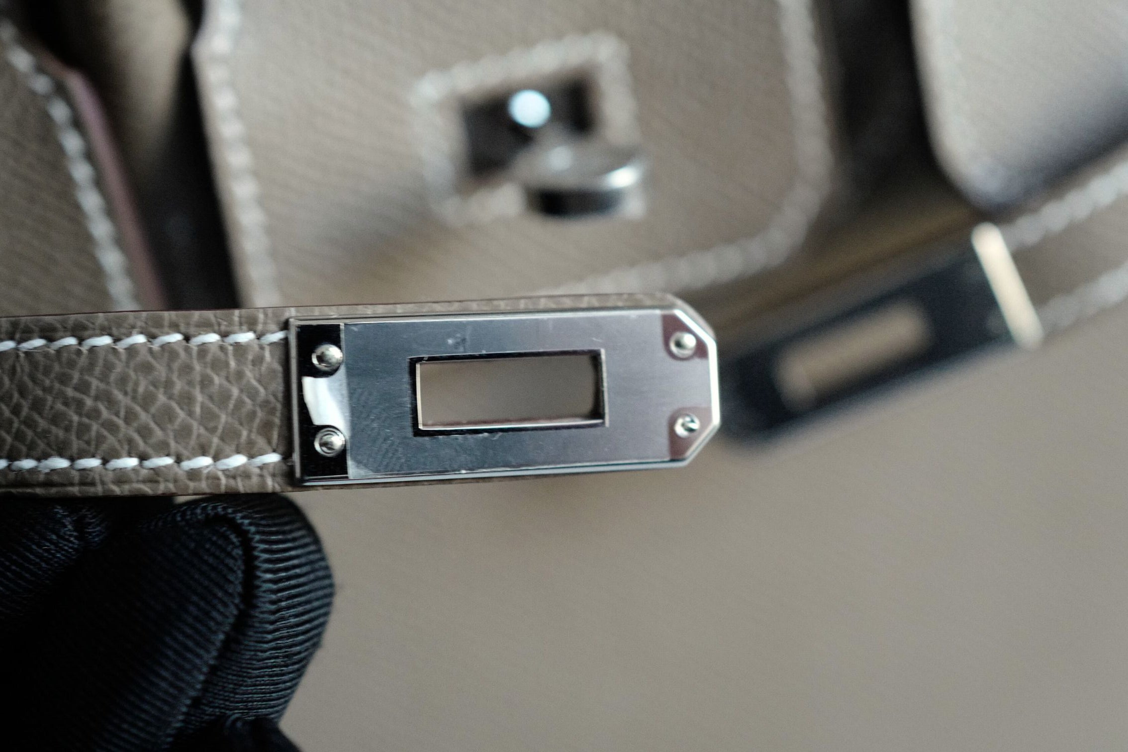 Hermès Birkin 25 Etoupe Epsom Sellier Palladium Hardware