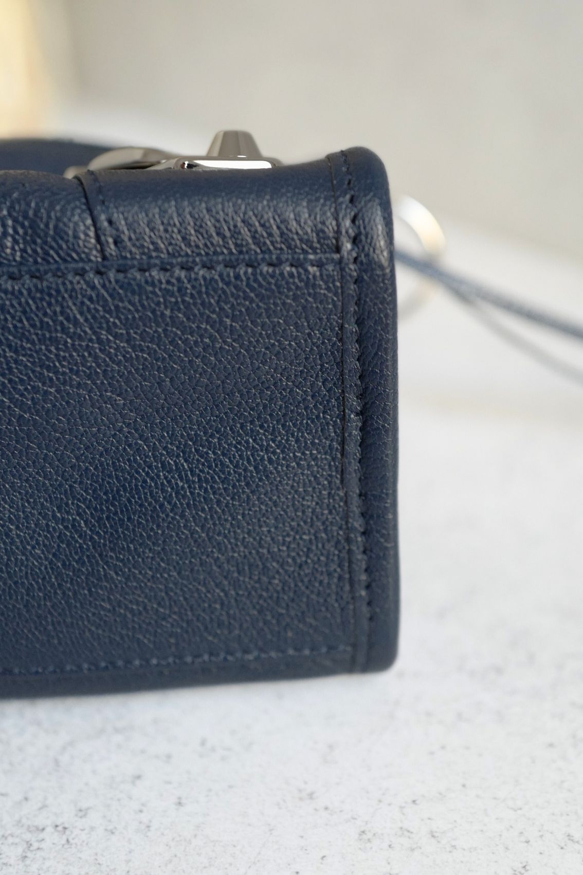 Balenciaga city small in Navy Silver Hardware