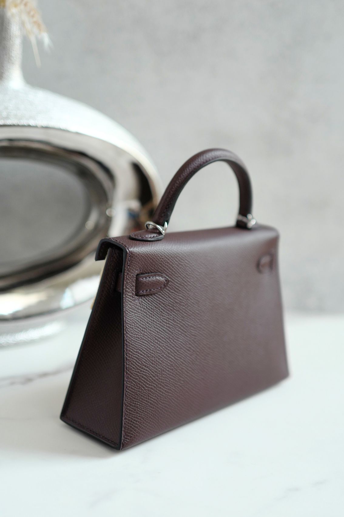 NEW Hermès Kelly 20 Rouge Sellier Epsom Leather Electrum Hardware K Stamp