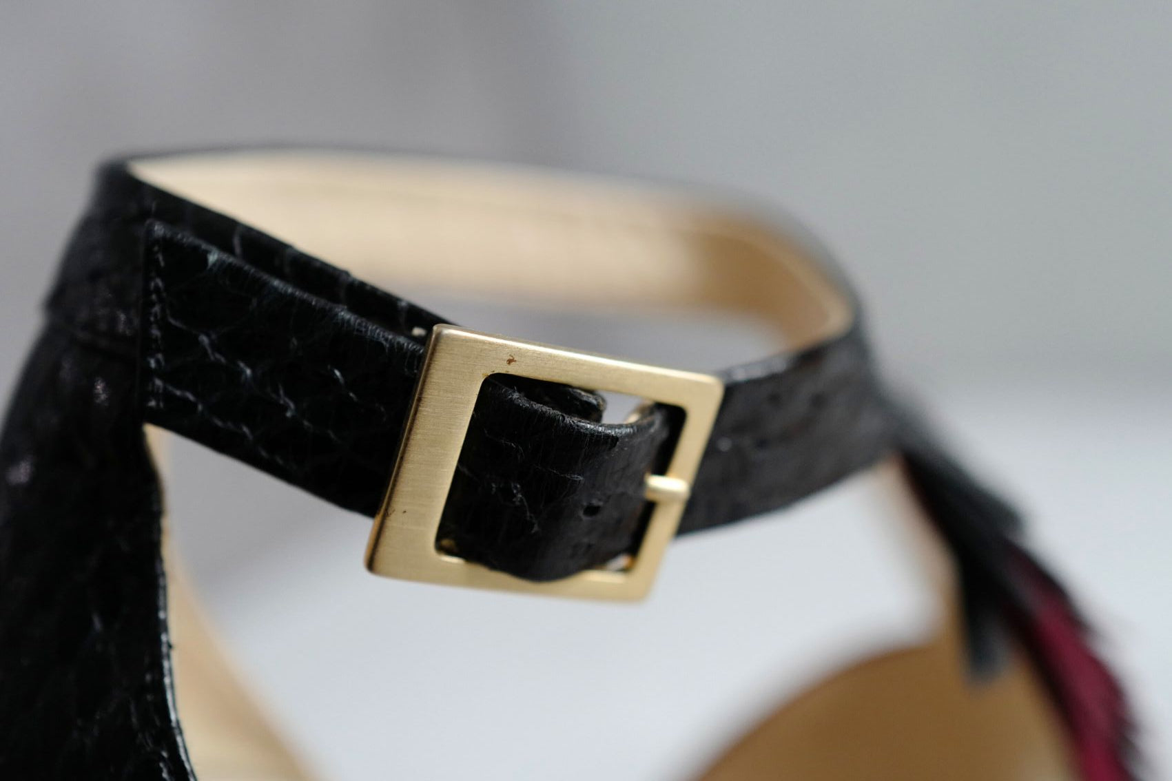 Preloved Jimmy Choo Heels Fedora Razor Sequins size 36.5