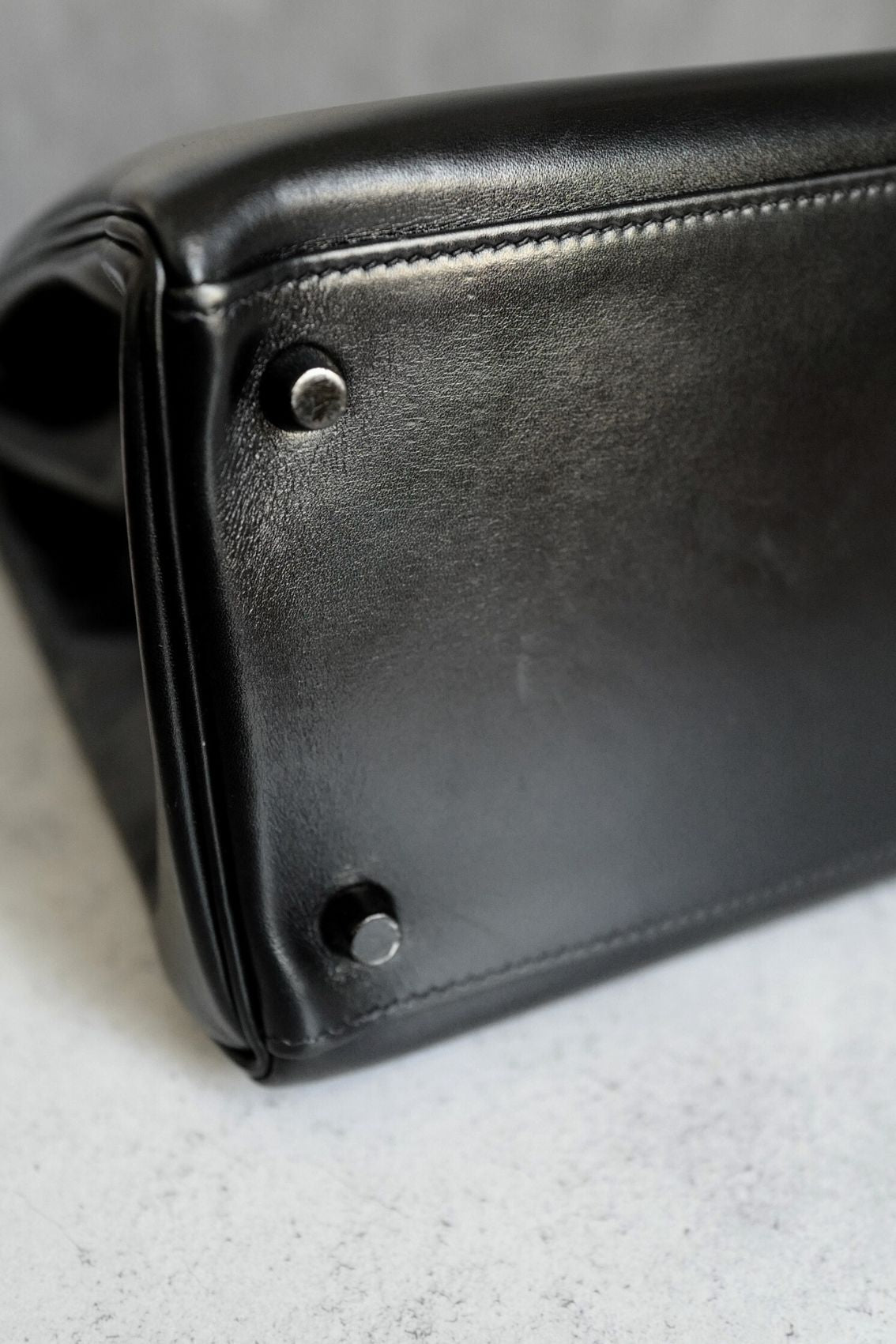 Hermès Kelly 35 So Black Box Calfskin with Black PVD Hardware Limited Edition