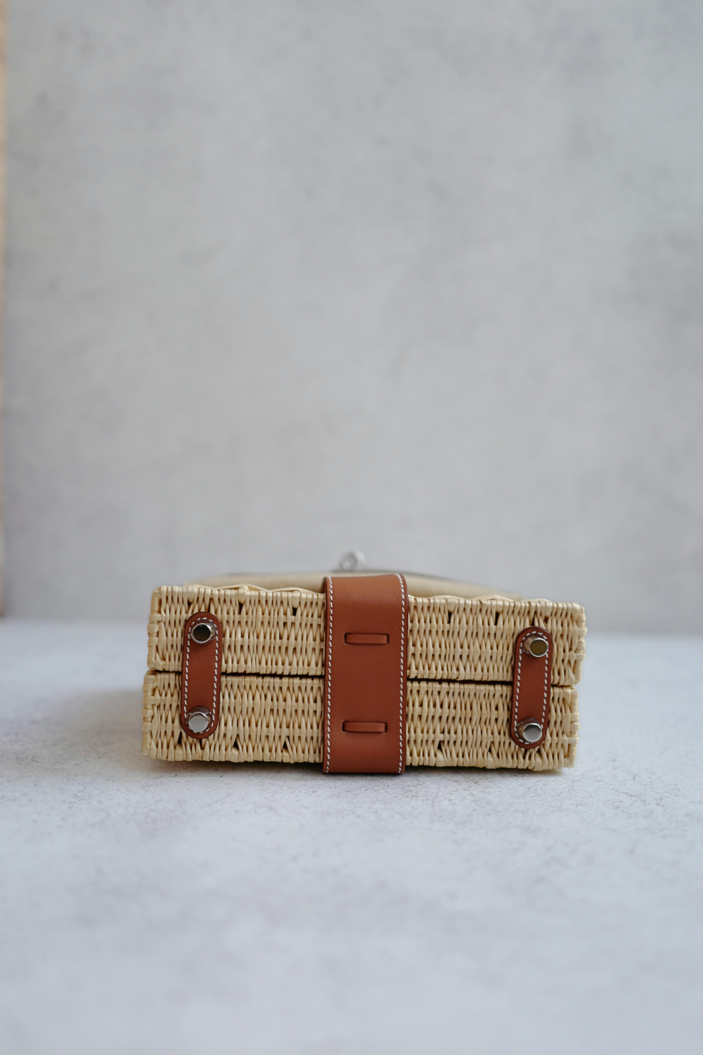 BNIB Hermes Mini Kelly Picnic Gold w Palladium Hardware Complete W Receipt