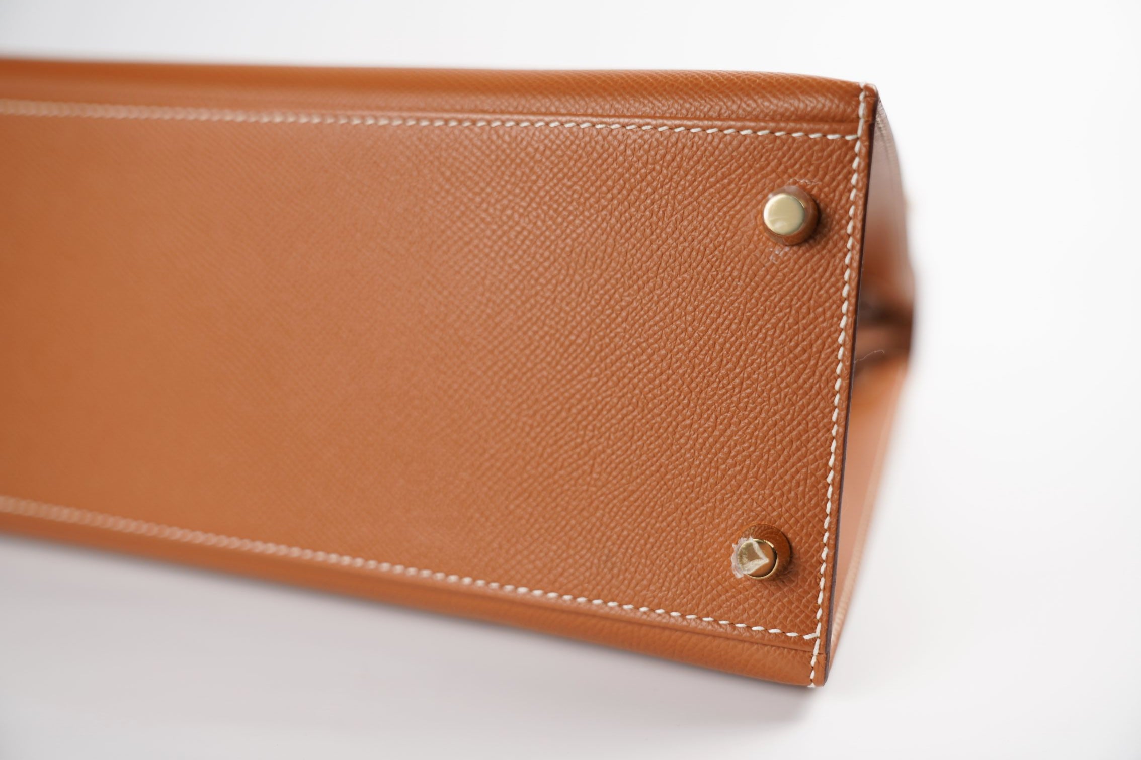NEW Hermes Kelly 25 Gold Epsom Sellier Gold Hardware