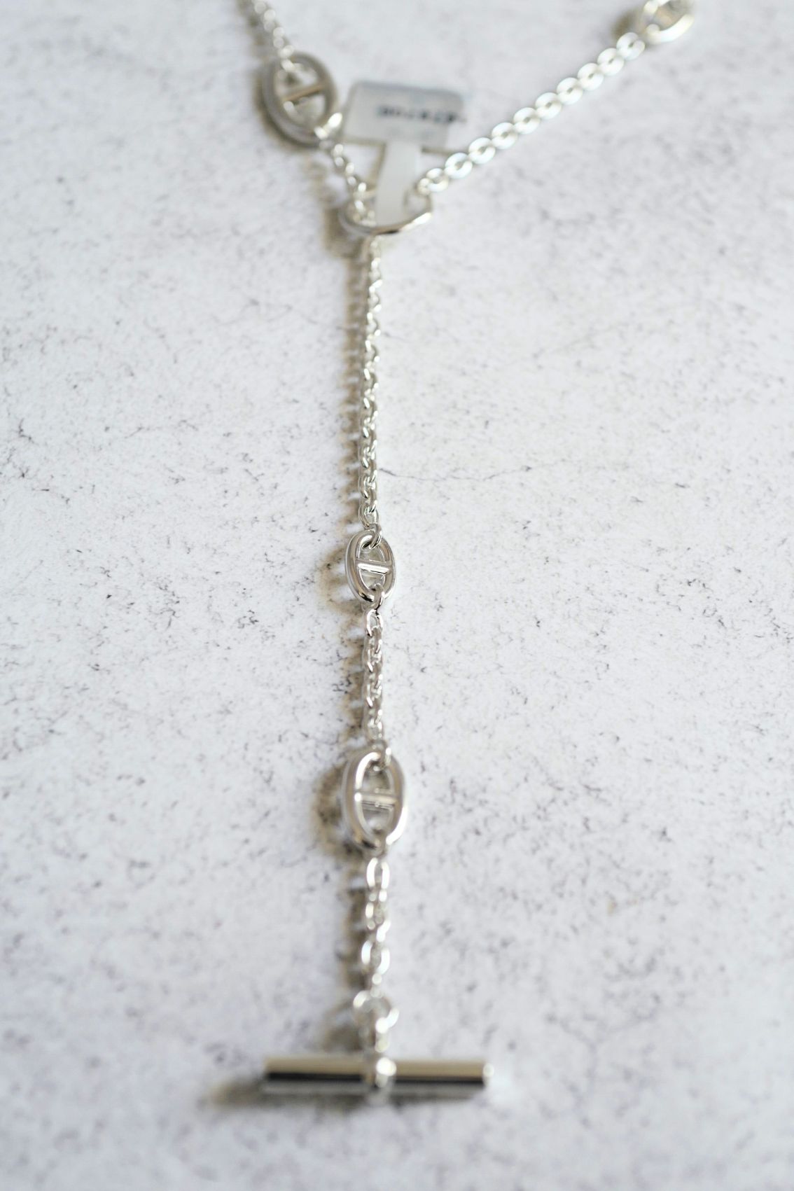 Hermès Farandole Long Necklace 160 Sterling Silver