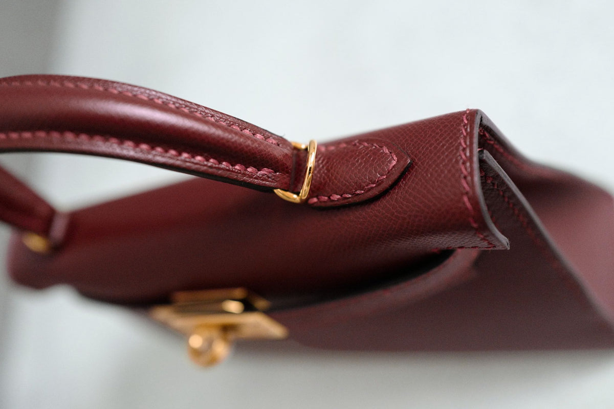 NEW Hermès Mini Kelly 20 Rouge H Madame Leather Gold Hardware G Stamp 2026