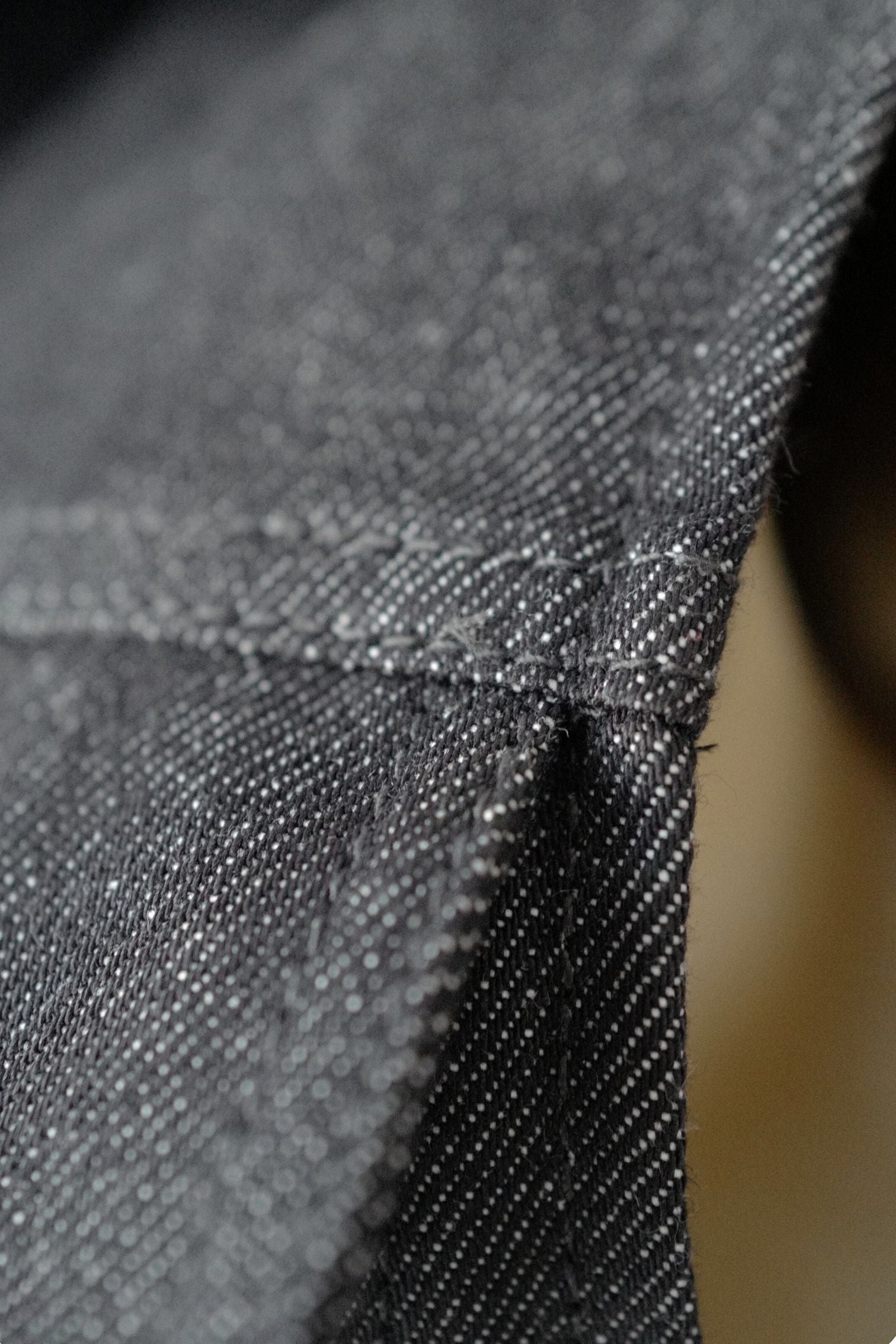 Hermès Sleeveless Vest Jacket Natural Pigment Denim Gris Carbone Size 38