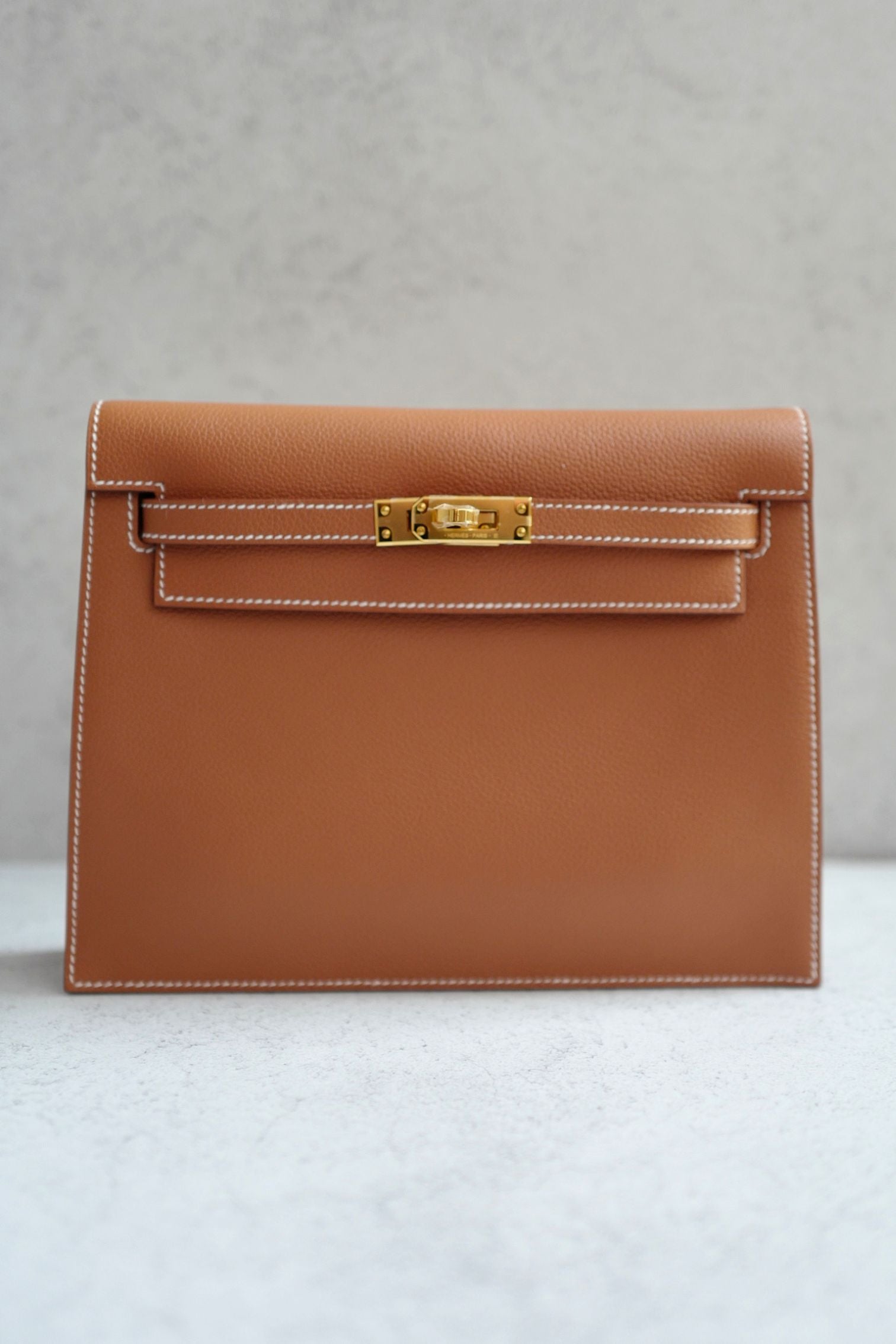 Hermès Kelly Danse Gold Evercolor Calfskin GHW stamp K