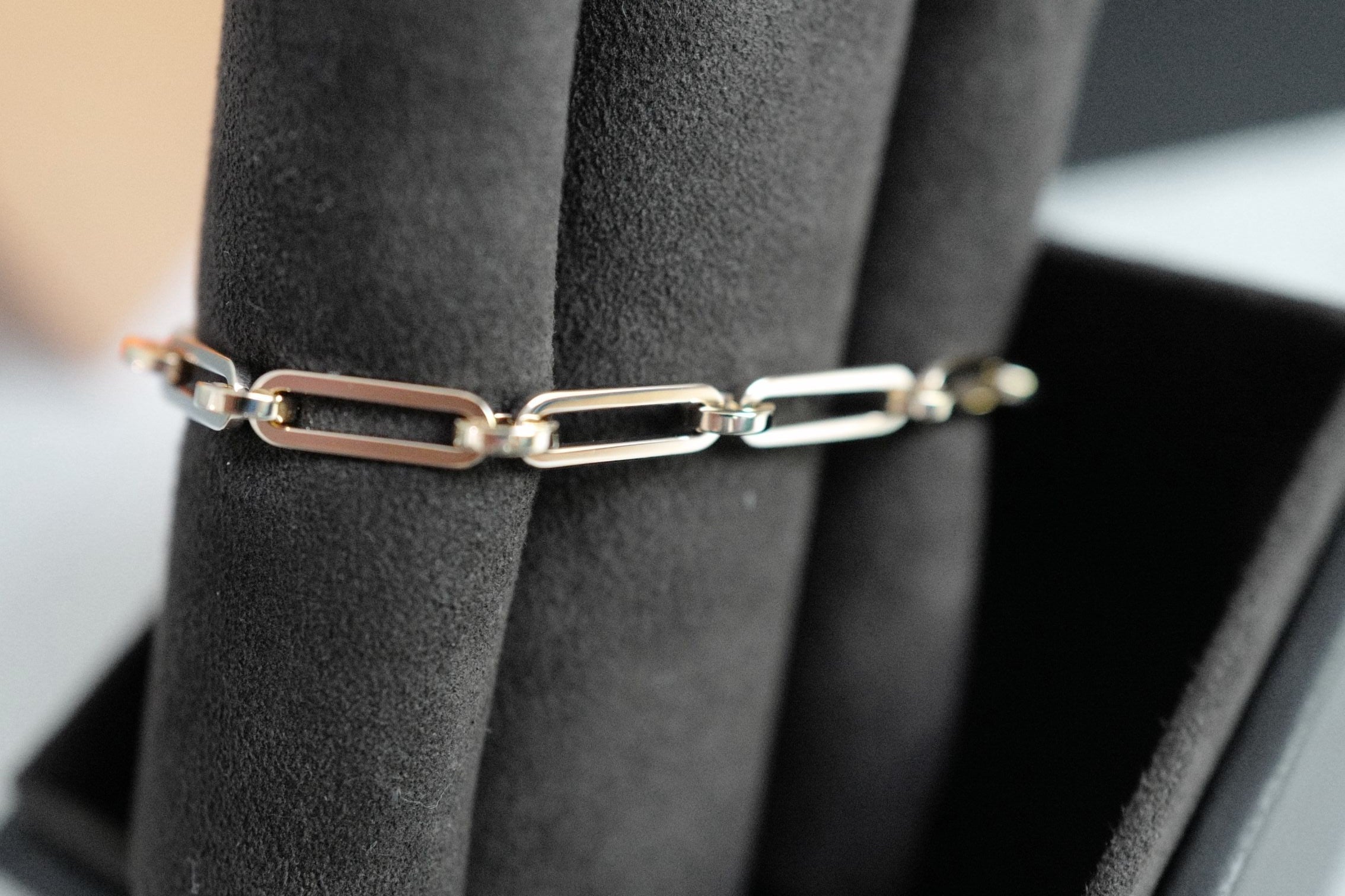 Hermès Kelly Chaine Bracelet Small Model 18K Rose Gold Diamonds Size 140