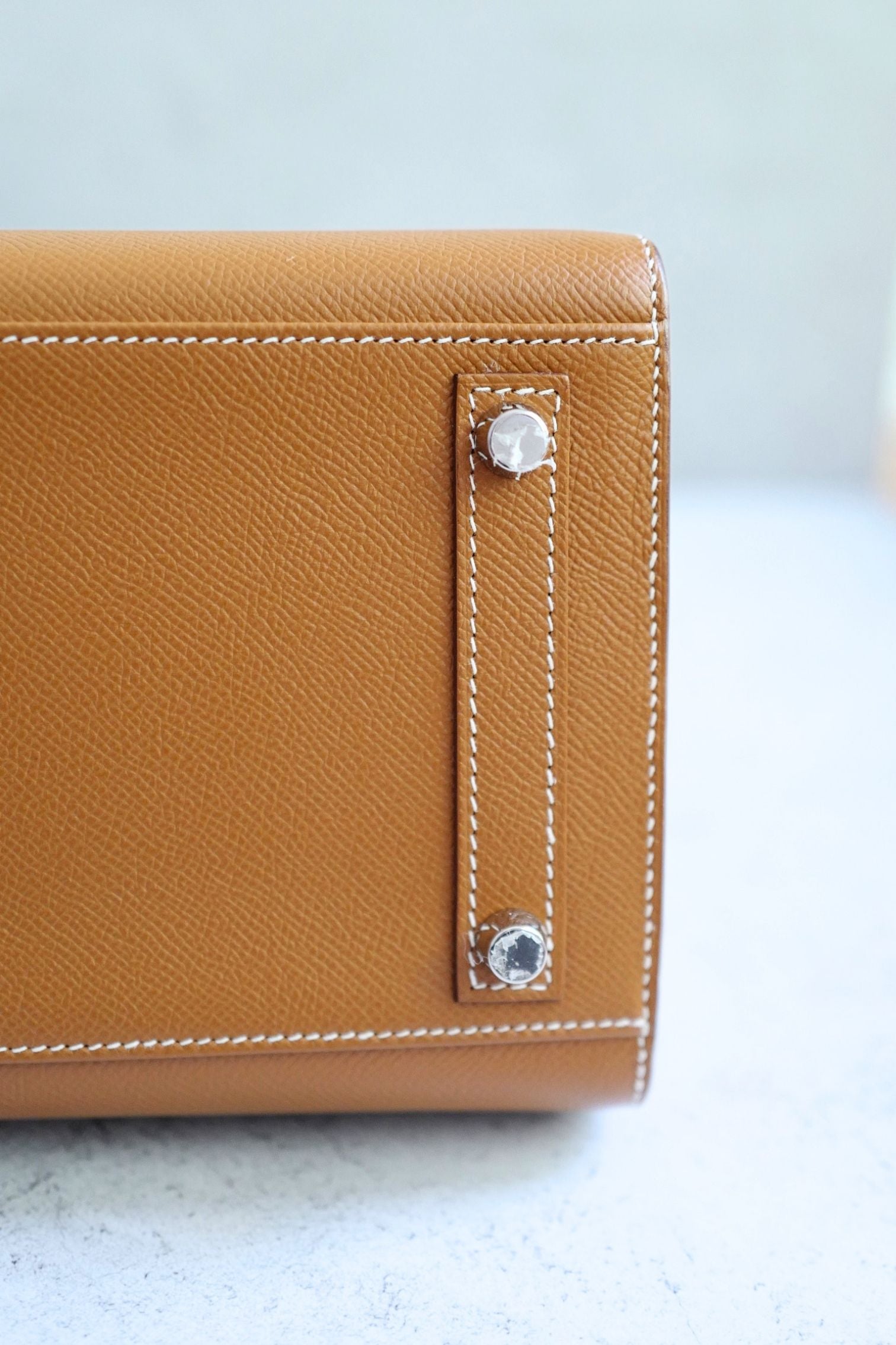 Hermès Birkin 30 Gold Epsom Sellier Palladium Hardware Z Stamp