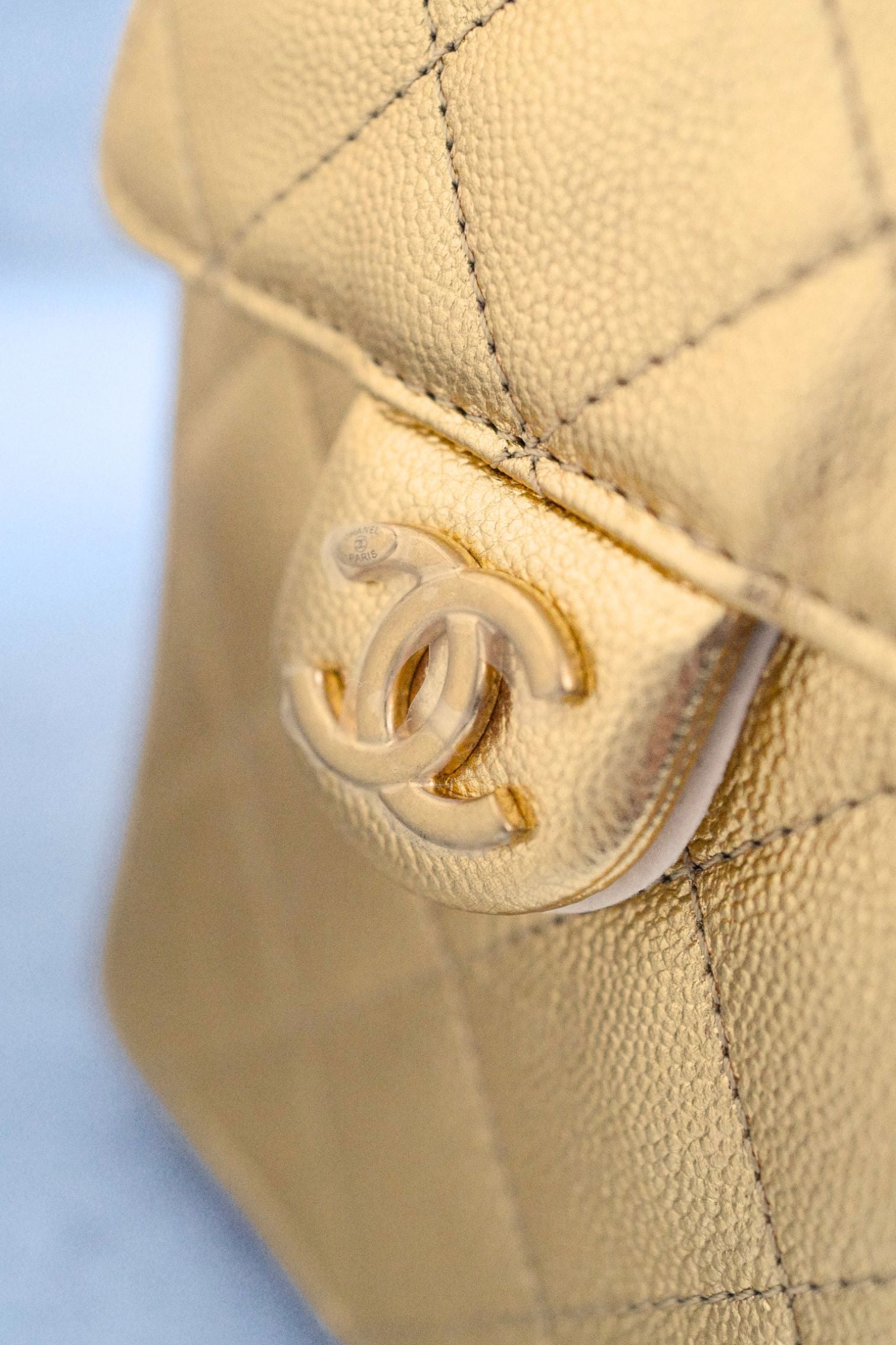 Chanel 26C Small Hobo Gold Metallic Grained Calfskin Gold Hardware