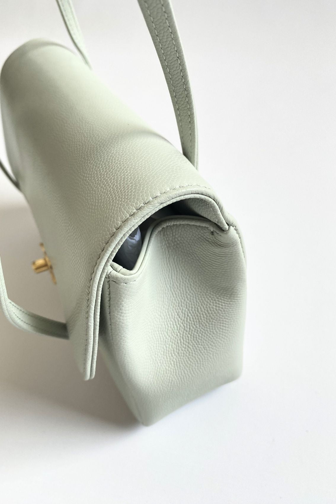 Chanel 26s Preppy Coco 22 Small Light Green Grained Shiny Calfskin GHW