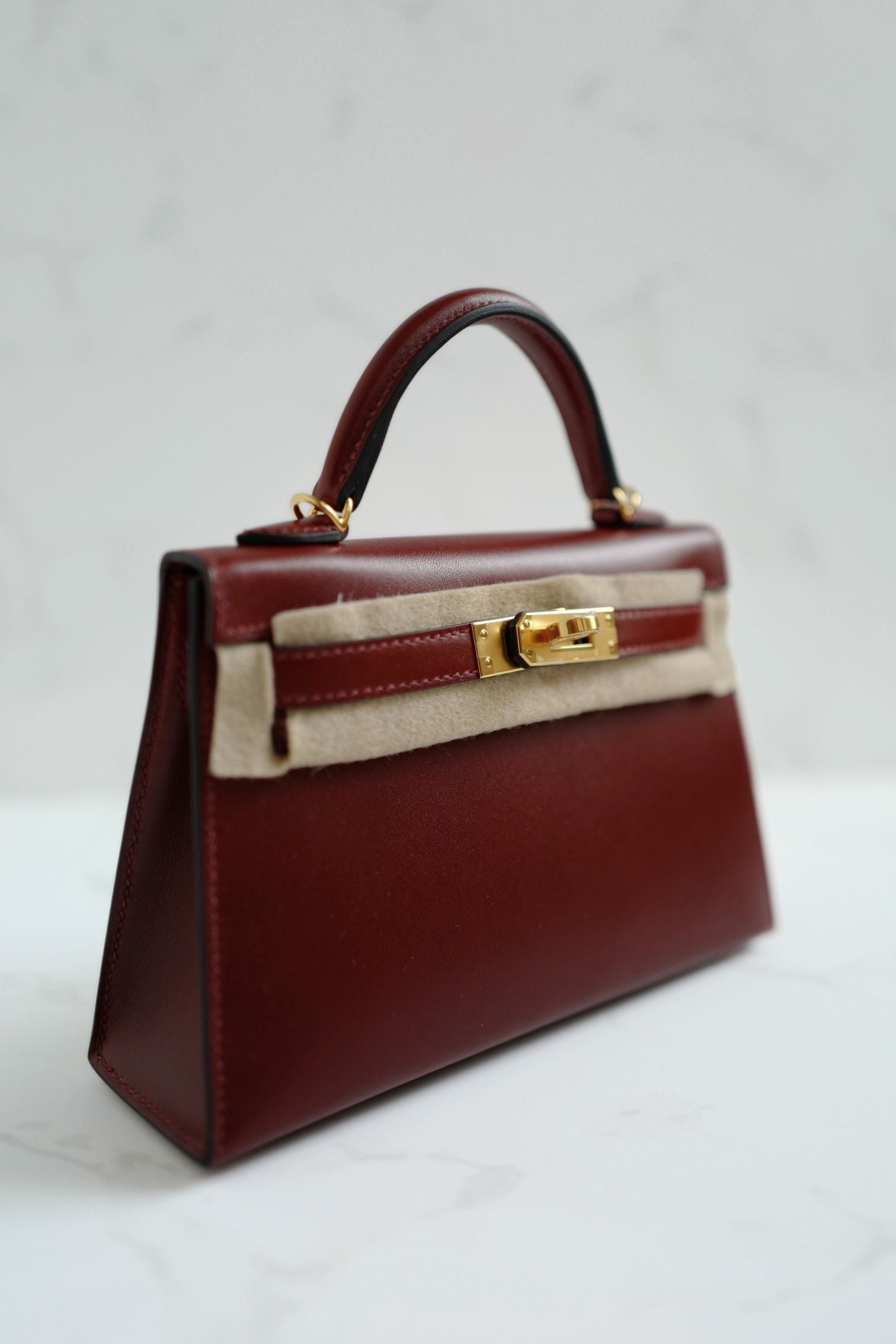 BNIB Hermès Mini Kelly 20 Rouge H Box Calf Leather Gold Hardware K Stamp 2025