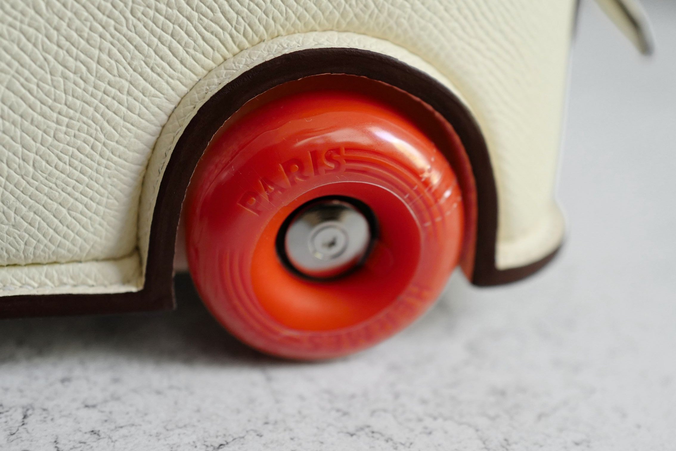 Hermès Bolide on Wheels Bag Nata Orange Epsom Calfskin Palladium HW G Stamp