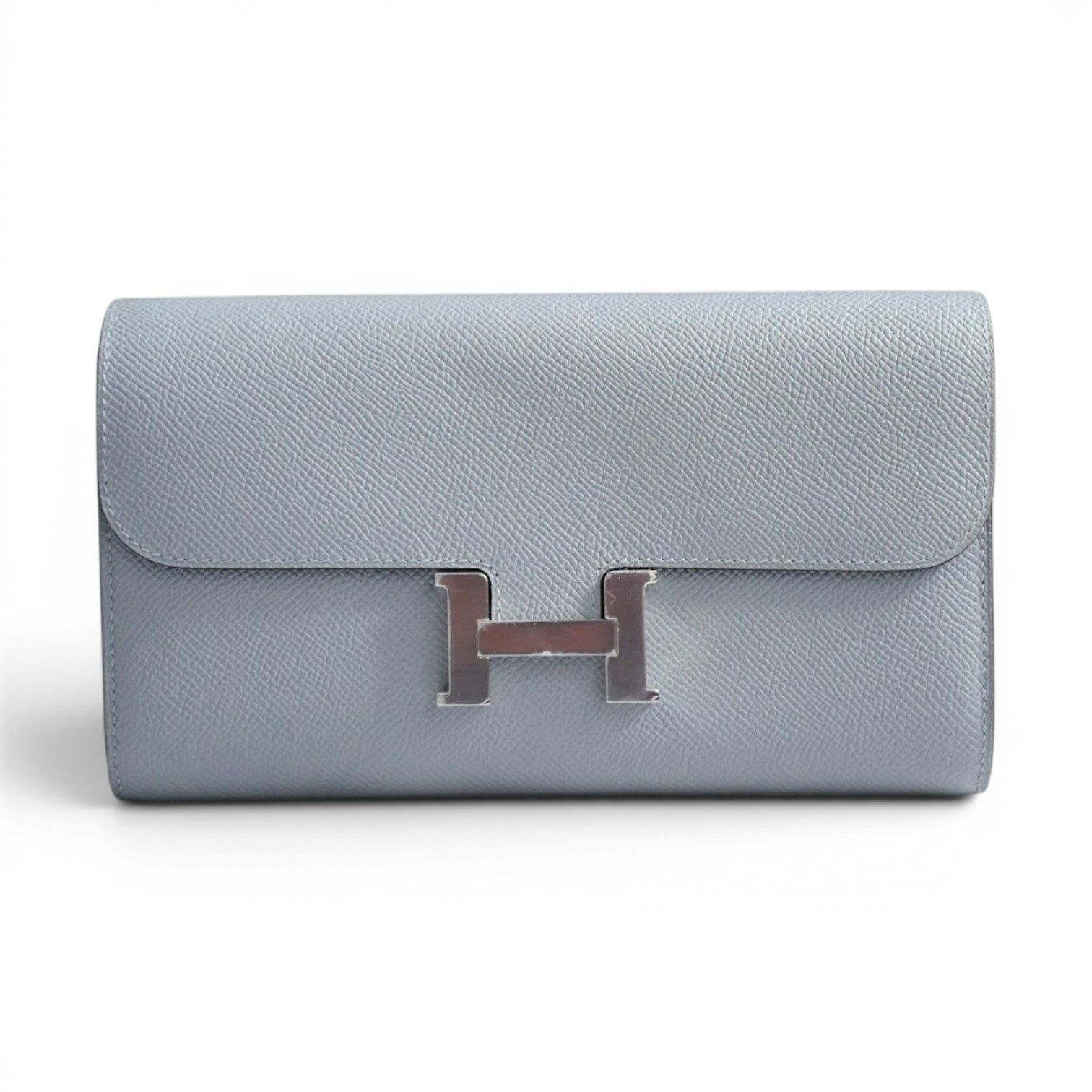 BNIB Hermes Constance To Go Wallet Gris Pantin Epsom Calfskin Palladium Hardware