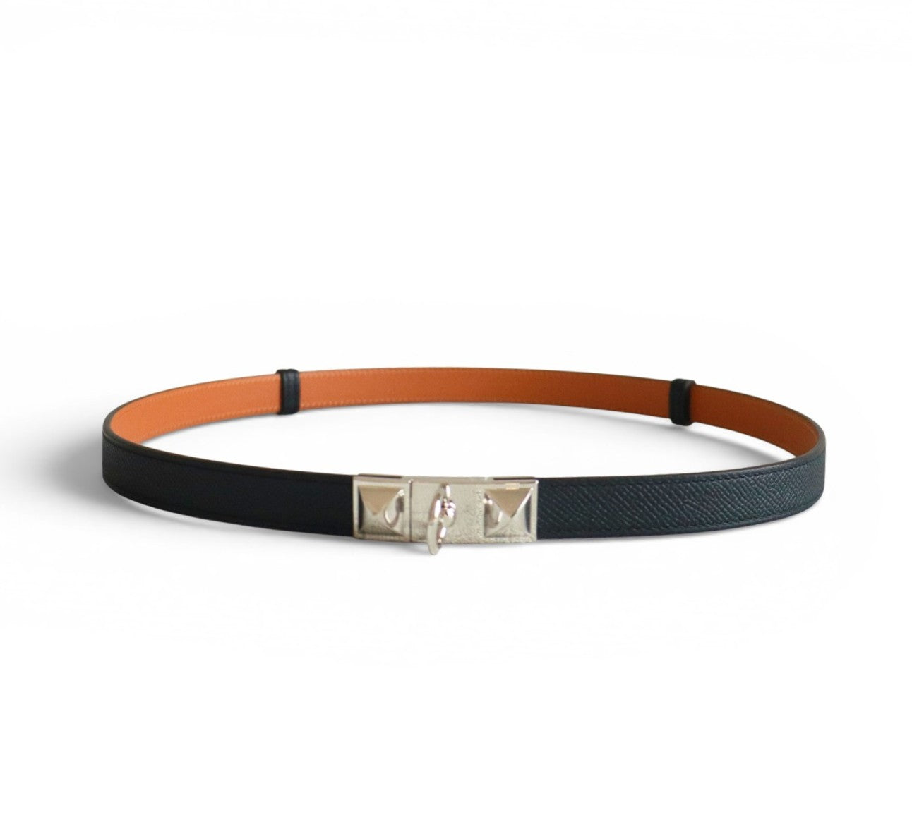 BNIB Hermes Rivale 18 Belt Epsom in Noir Palladium Hardware 2026