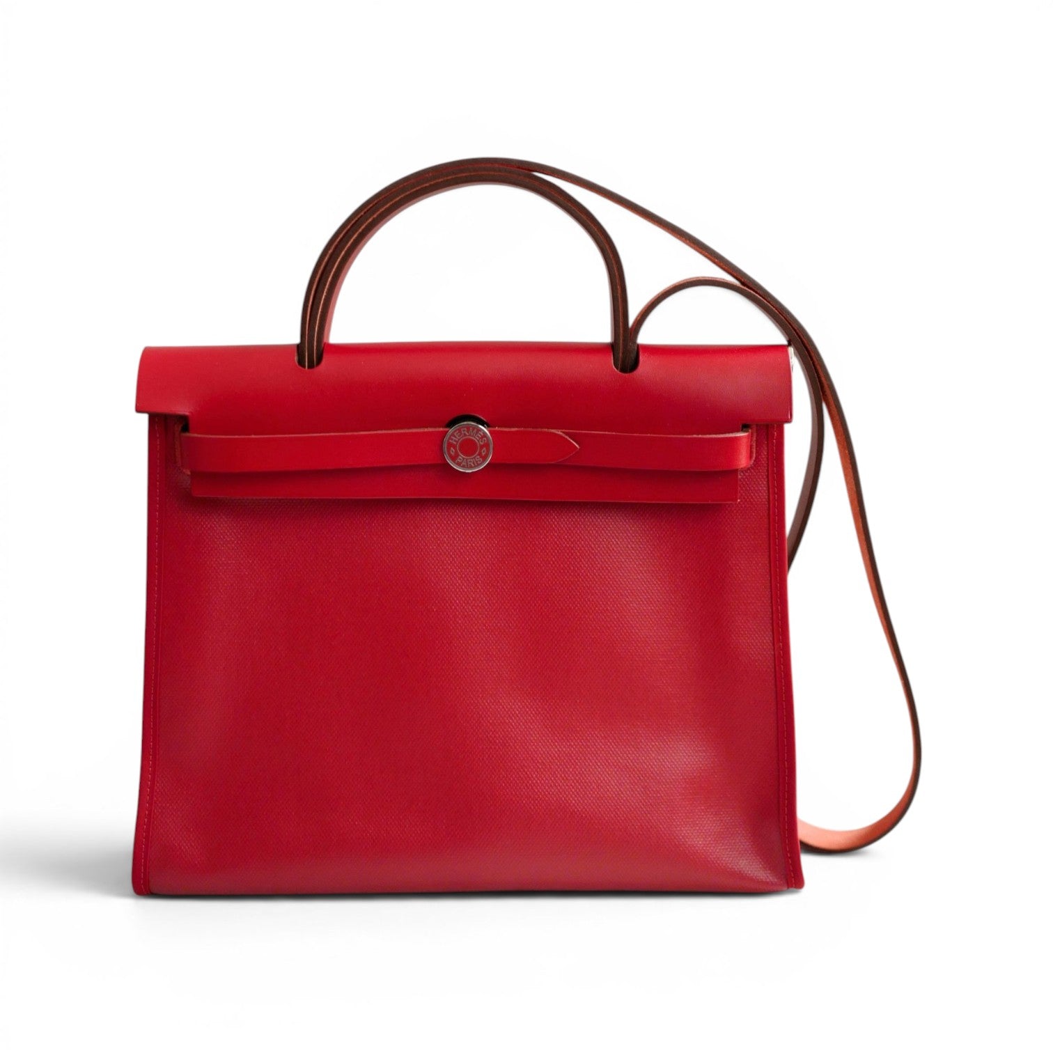 BNIB Hermes Herbag Zip 31 Berline Rouge Piment Waterproof