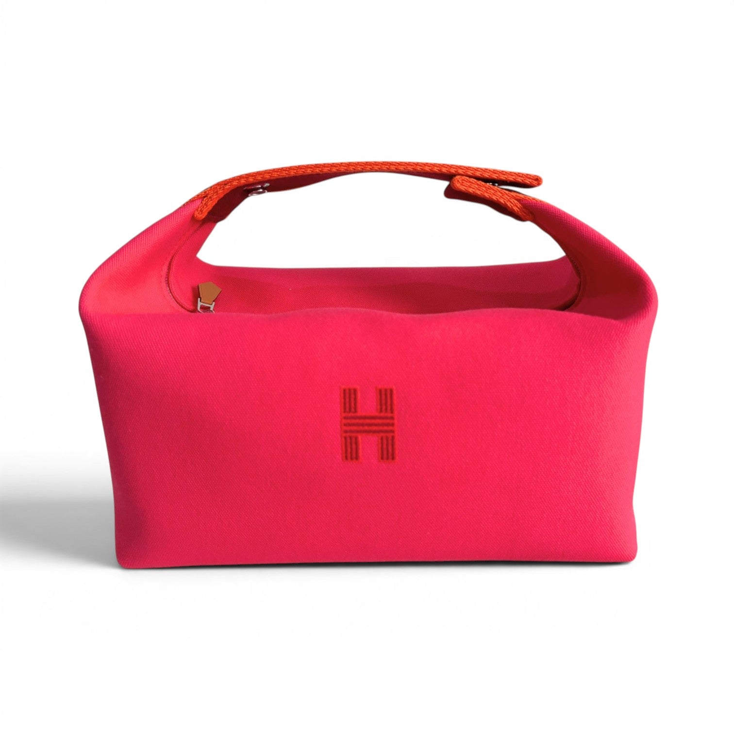 NEW Hermes Bride a Brac Case Large Model Hibiscus 100% Cotton