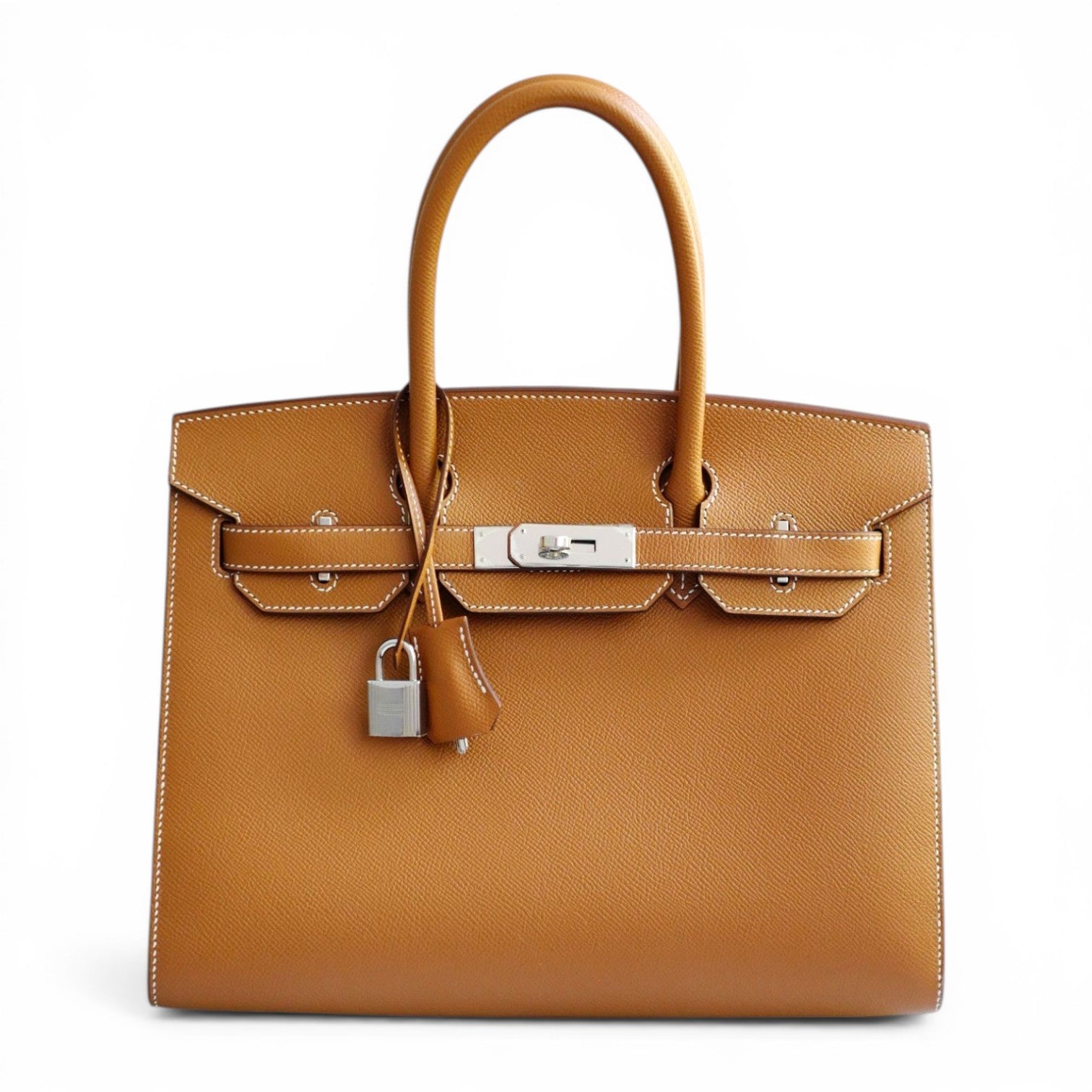 Hermès Birkin 30 Gold Epsom Sellier Palladium Hardware Z Stamp