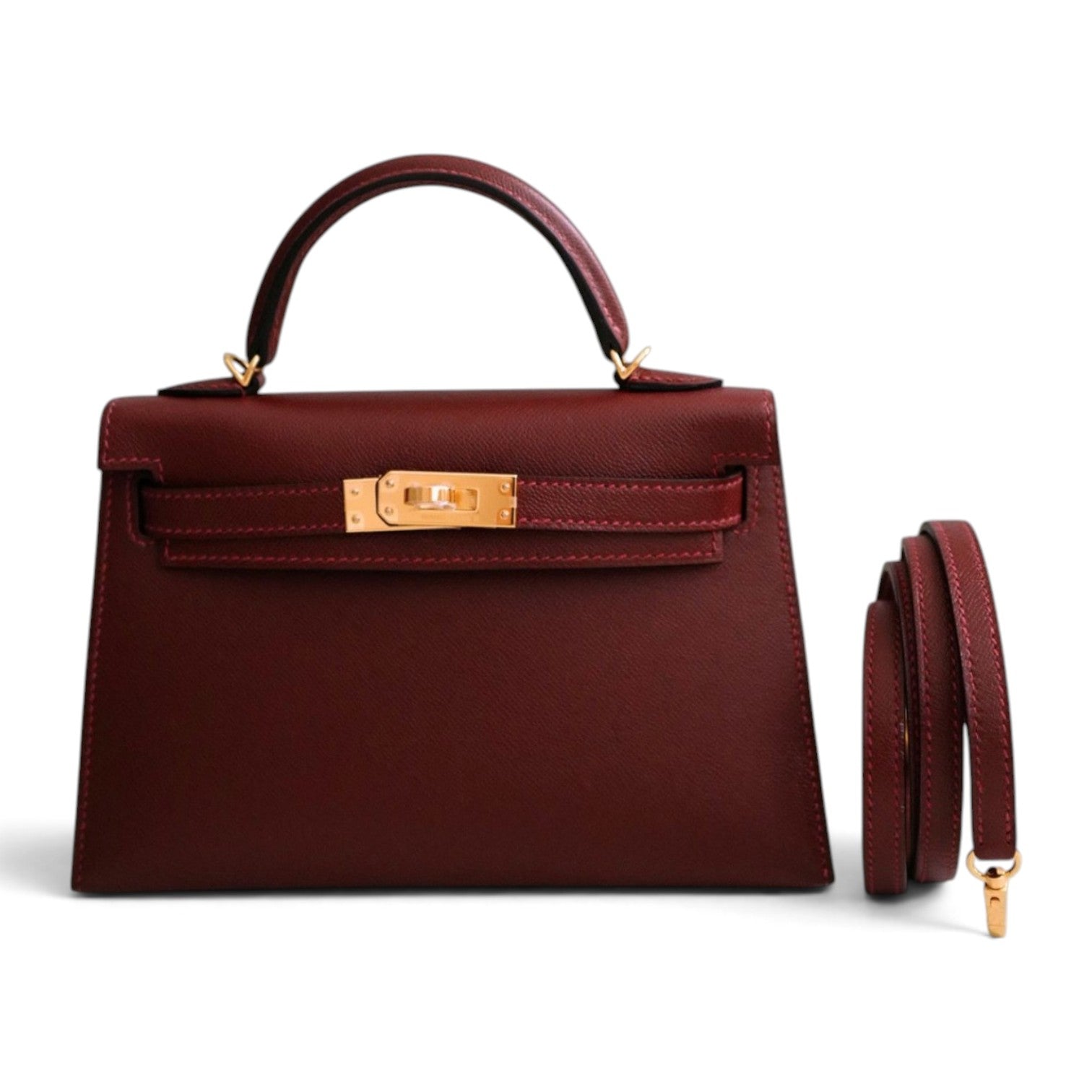 NEW Hermès Mini Kelly 20 Rouge H Madame Leather Gold Hardware G Stamp 2026