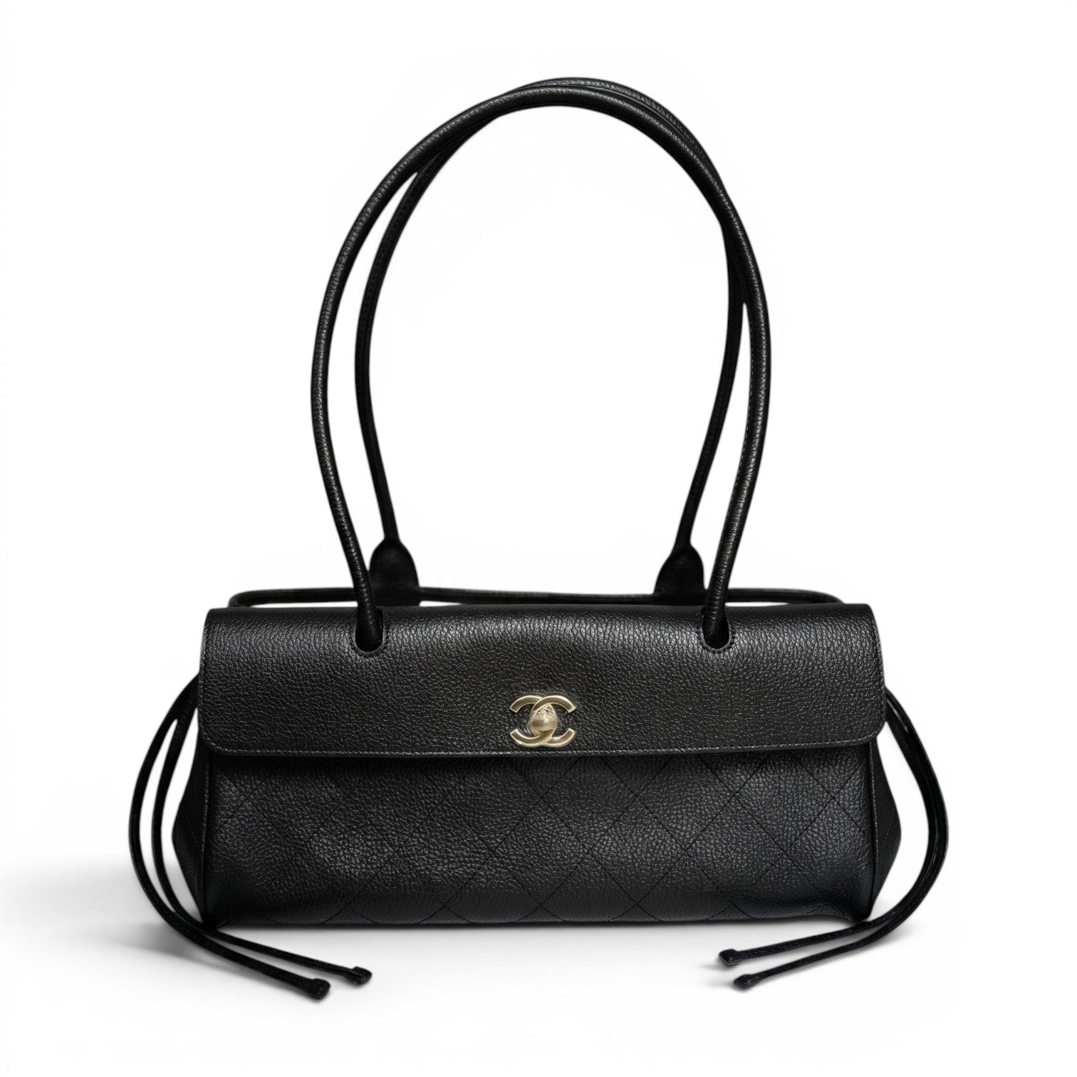 Chanel 26S Small Shopping Bag "Matthieu Blazy's" Black Calfskin Gold Hardware