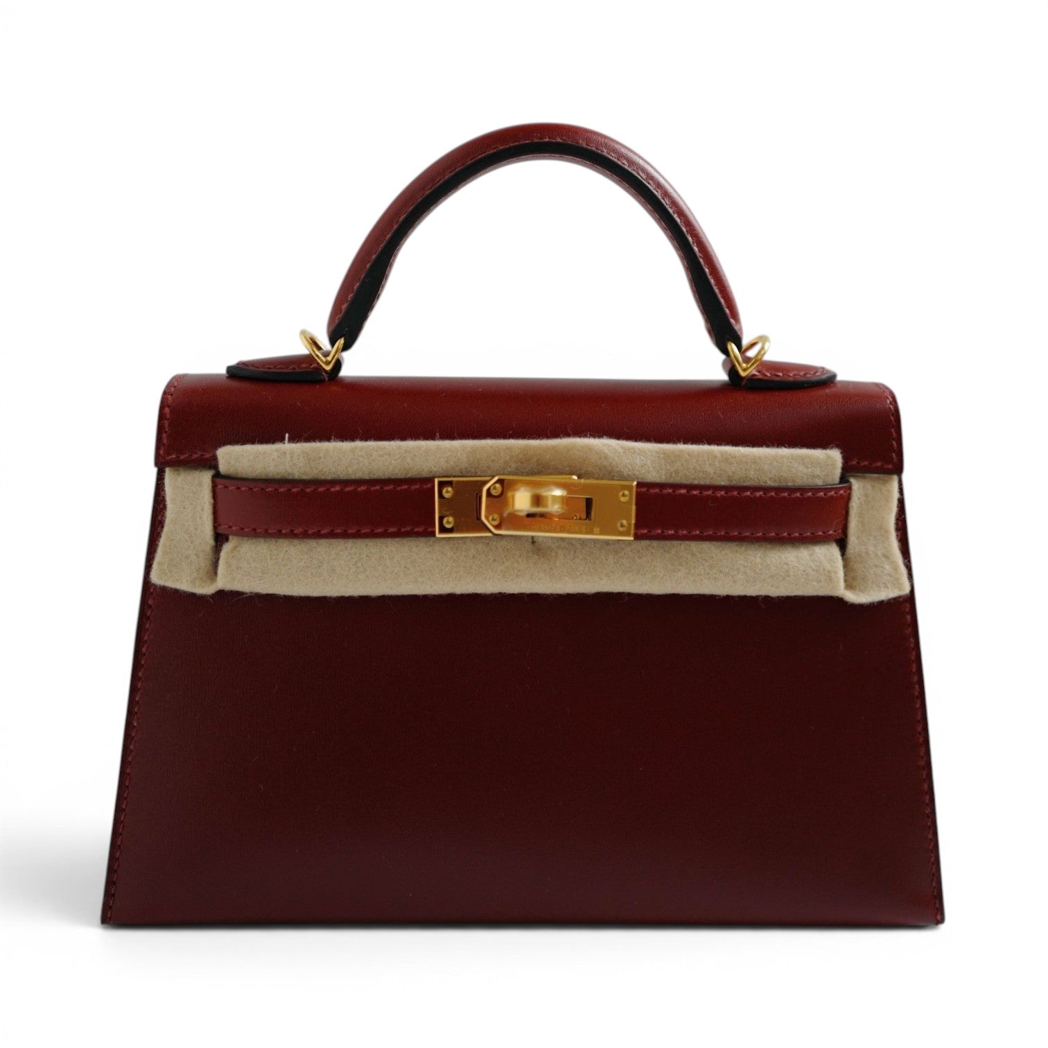 BNIB Hermès Mini Kelly 20 Rouge H Box Calf Leather Gold Hardware K Stamp 2025