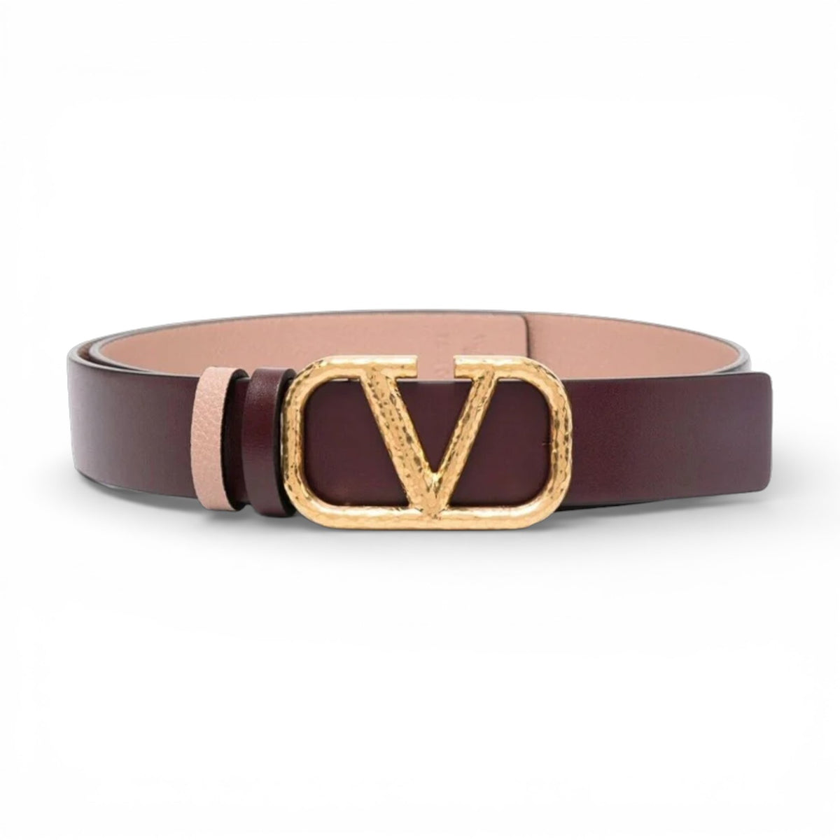 DOOZ Italian Leather  Duo Belt - Reversible Cobalt/Burgundy Perry-Ellis-mens-Cabernet-  main image 3