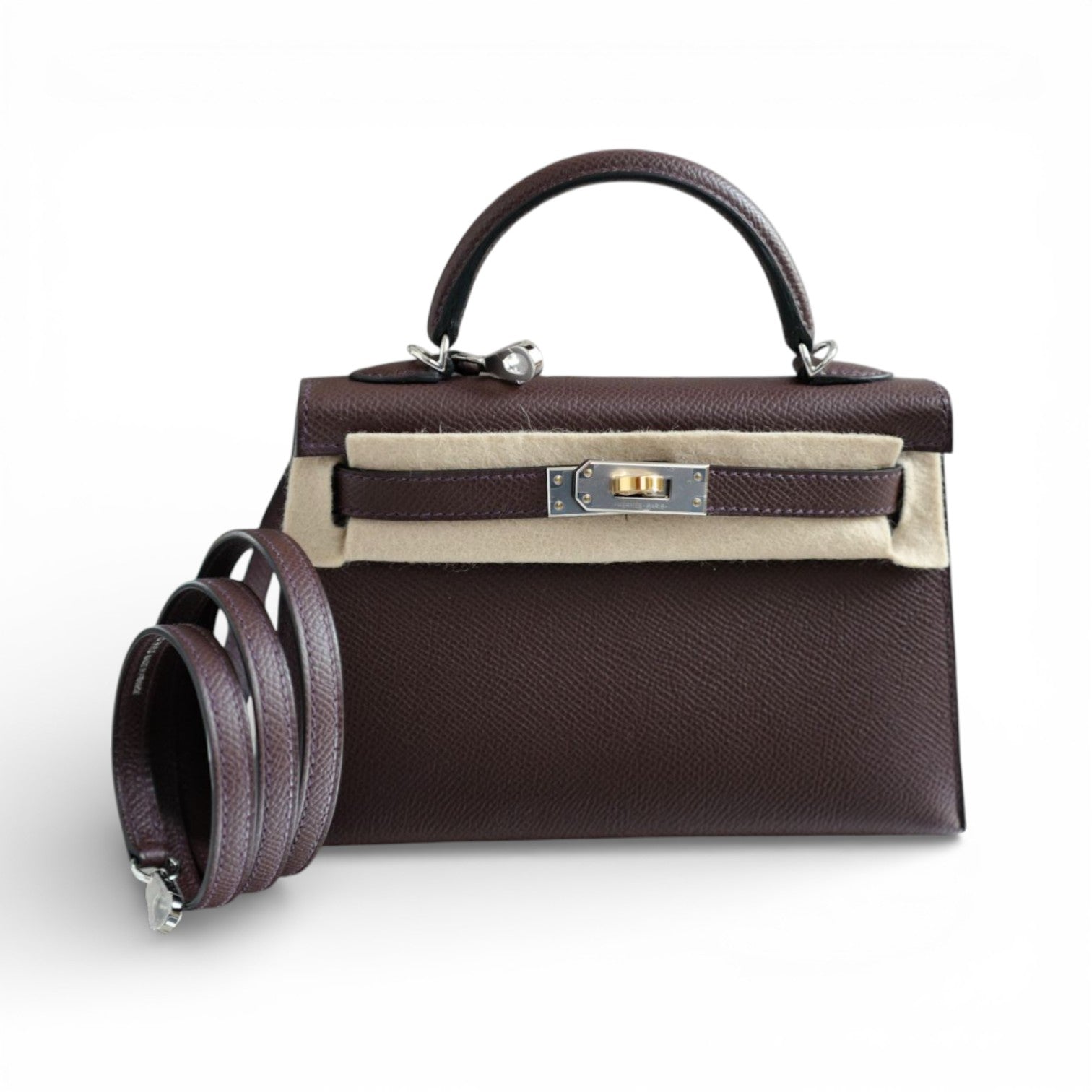 NEW Hermès Kelly 20 Rouge Sellier Epsom Leather Electrum Hardware K Stamp