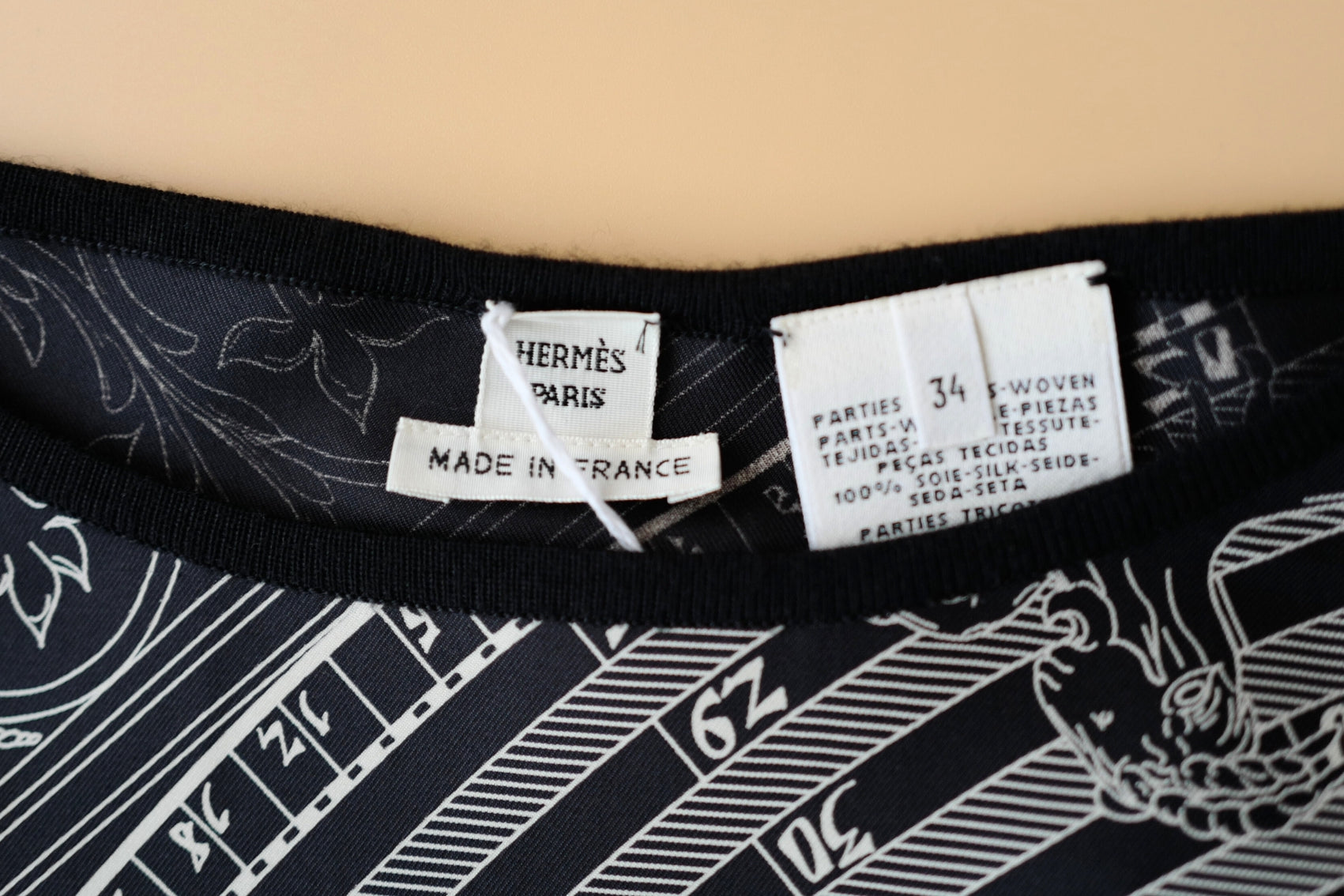 NEW Hermes Dress Shirt Astrologie In Noir (black) Size 34