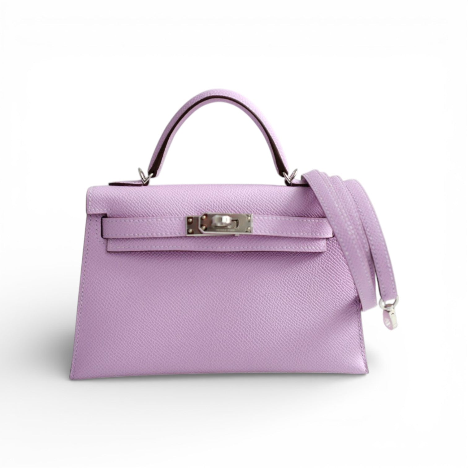 Hermès Kelly II Mini Sellier Guimauve Veau Epsom PHW Stamp K