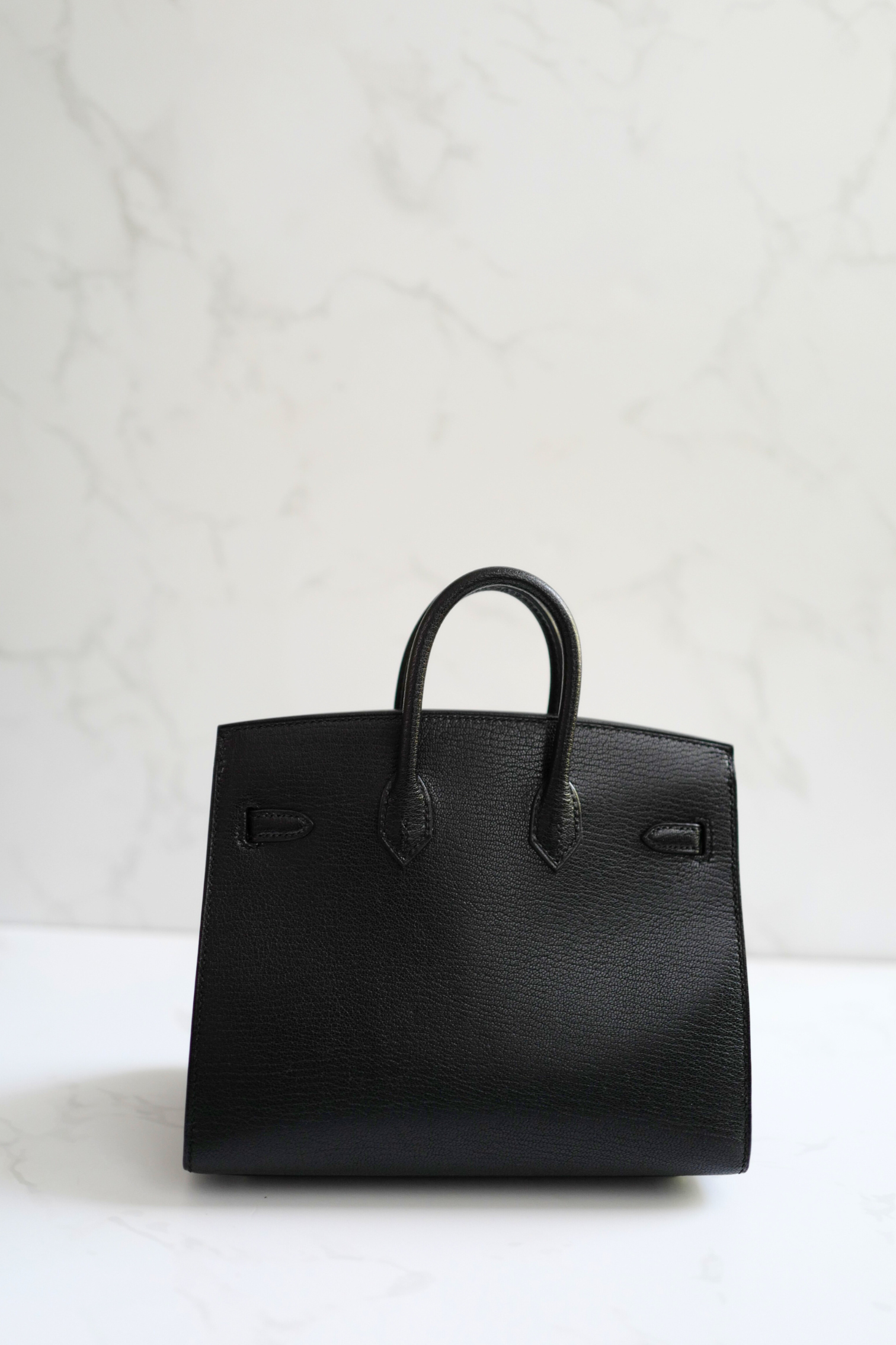 BNIB Hermes Birkin 20 Sellier Bouclerie Moderne Black Chèvre Palladium Hardware