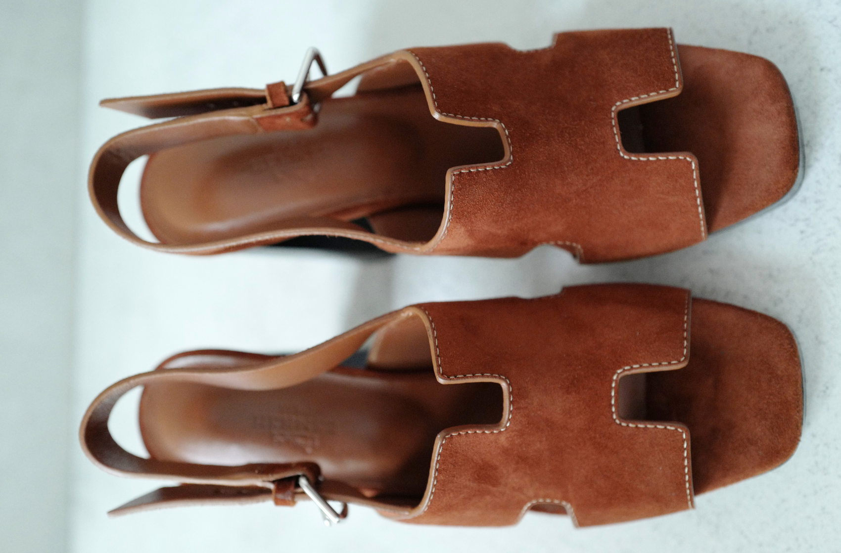 BNIB Hermes Eris 90 Heels Sandal in Gold Color Size 37.5