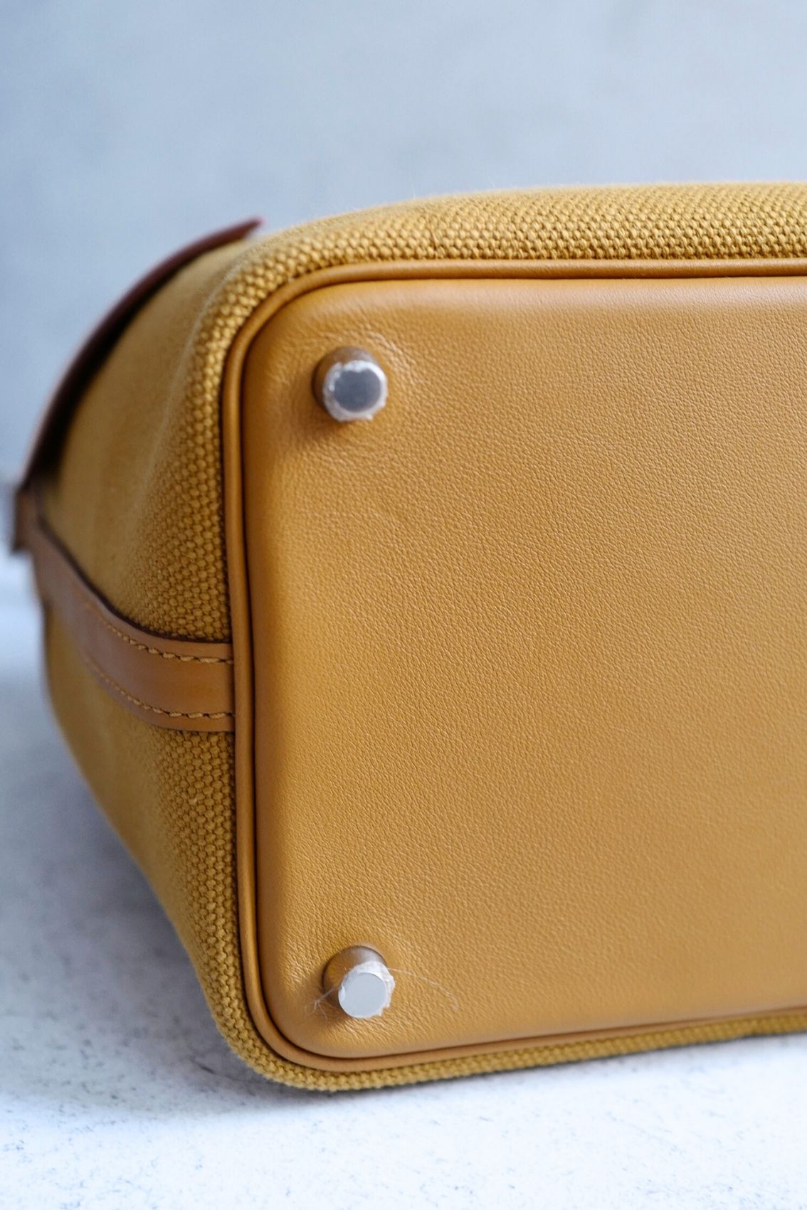 BNIB Hermes Picotin 18 Cargo in Sesame Palladium Hardware B Stamp