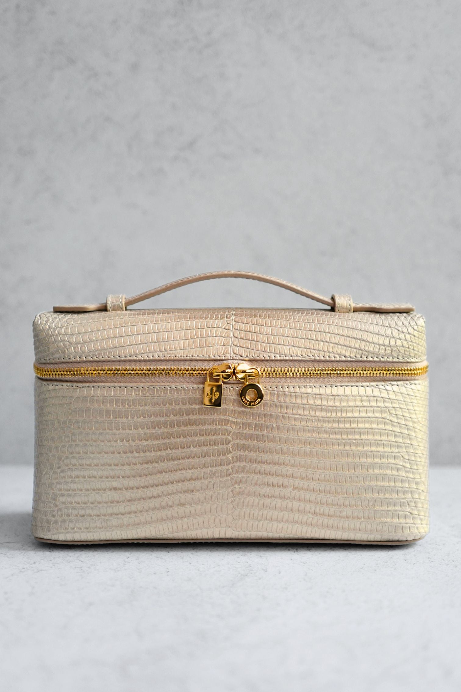 Loro Piana Extra Pocket L19 Lizard Cosmic Whisper/Sun Gold HW Limited Exotic