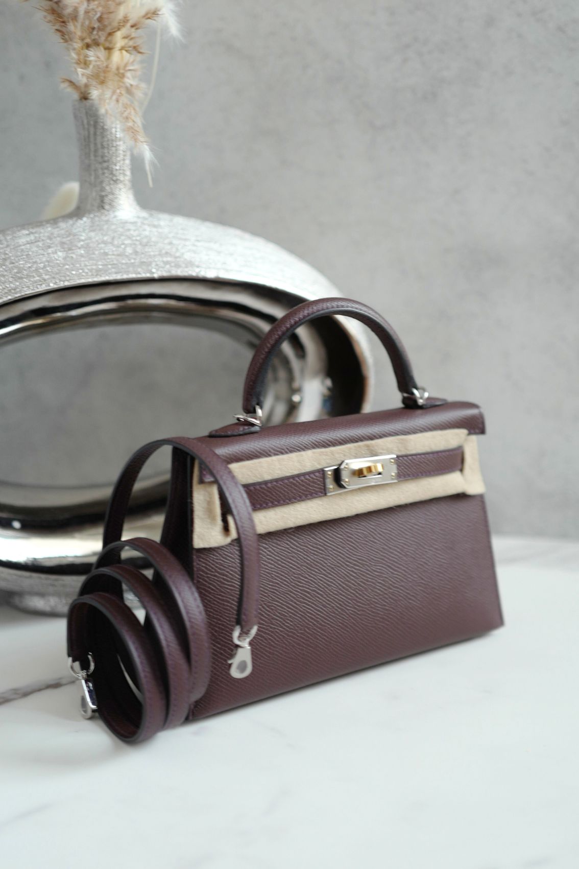 NEW Hermès Kelly 20 Rouge Sellier Epsom Leather Electrum Hardware K Stamp