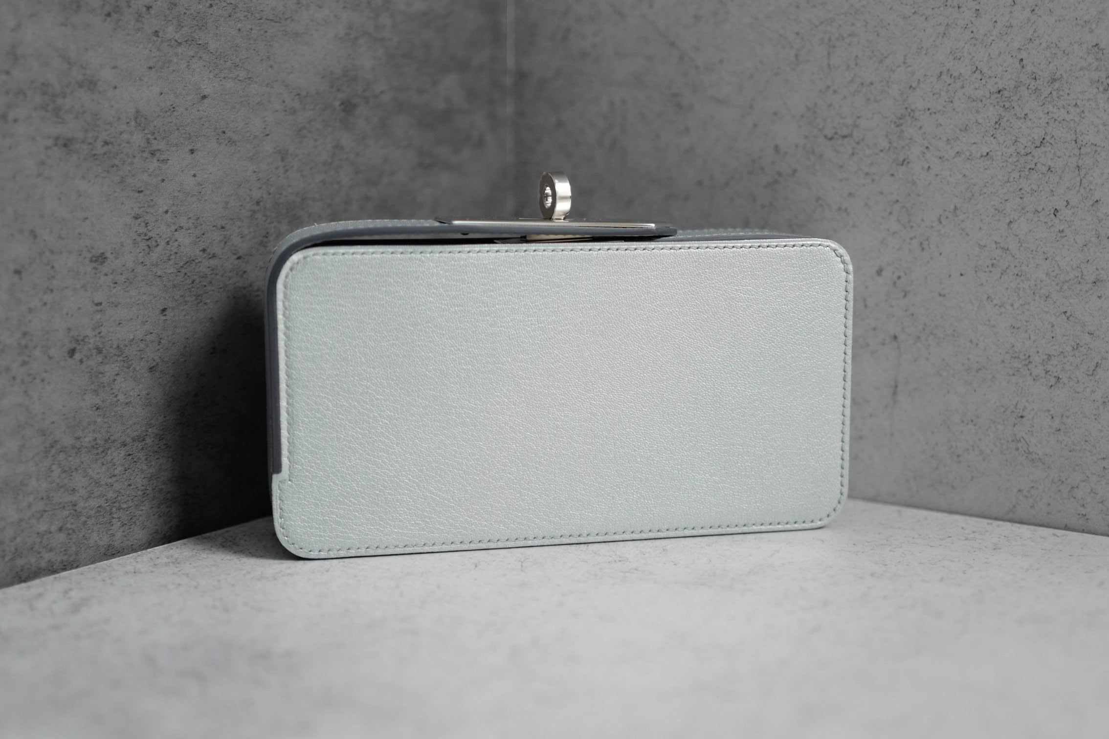 BNIB Hermes Clutch Sanglons Argent Chamkila Goatskin PHW G Stamp 2026
