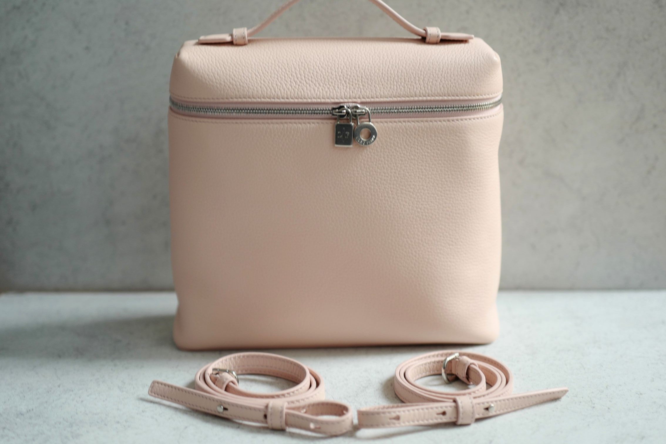 BNIB Loro Piana Extra Pocket backpack L23.5 in Candoglia Marble Rose Sakura Pink