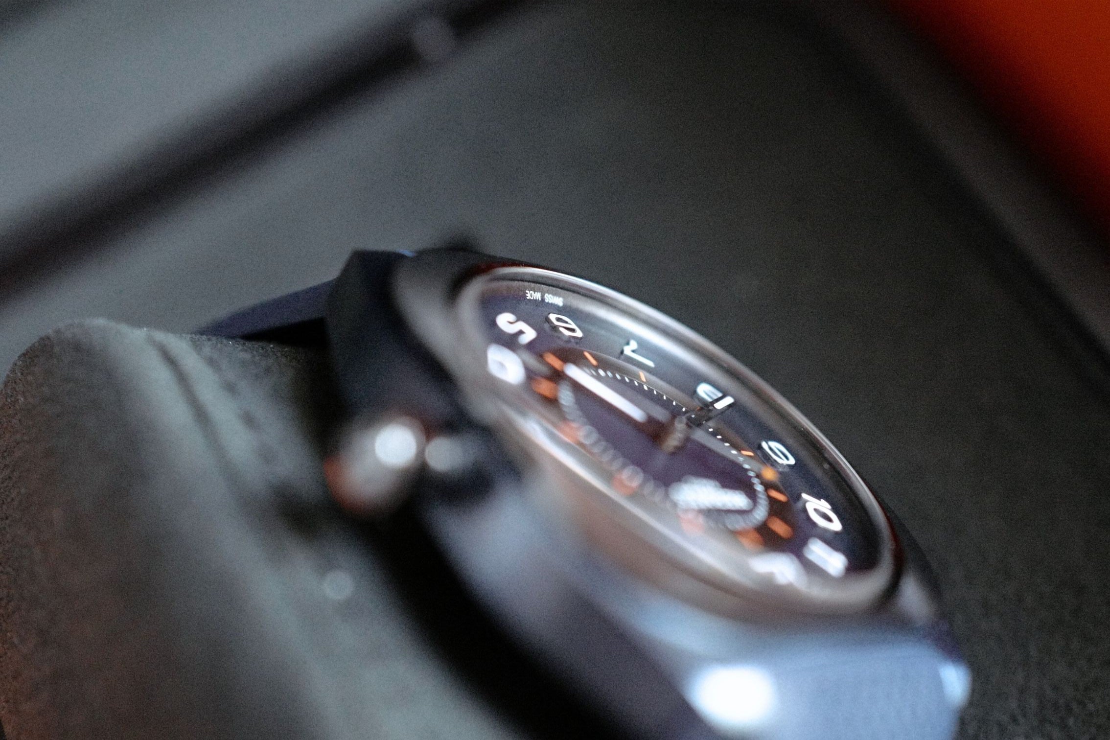 Hermès H08 Blue Dial Titanium Watch Blue Rubber Strap 42mm