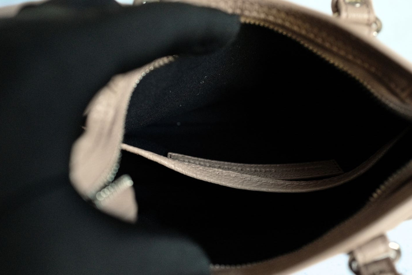 Balenciaga Nano City In Rose Sable Beige Nude Color With Metalic Edge